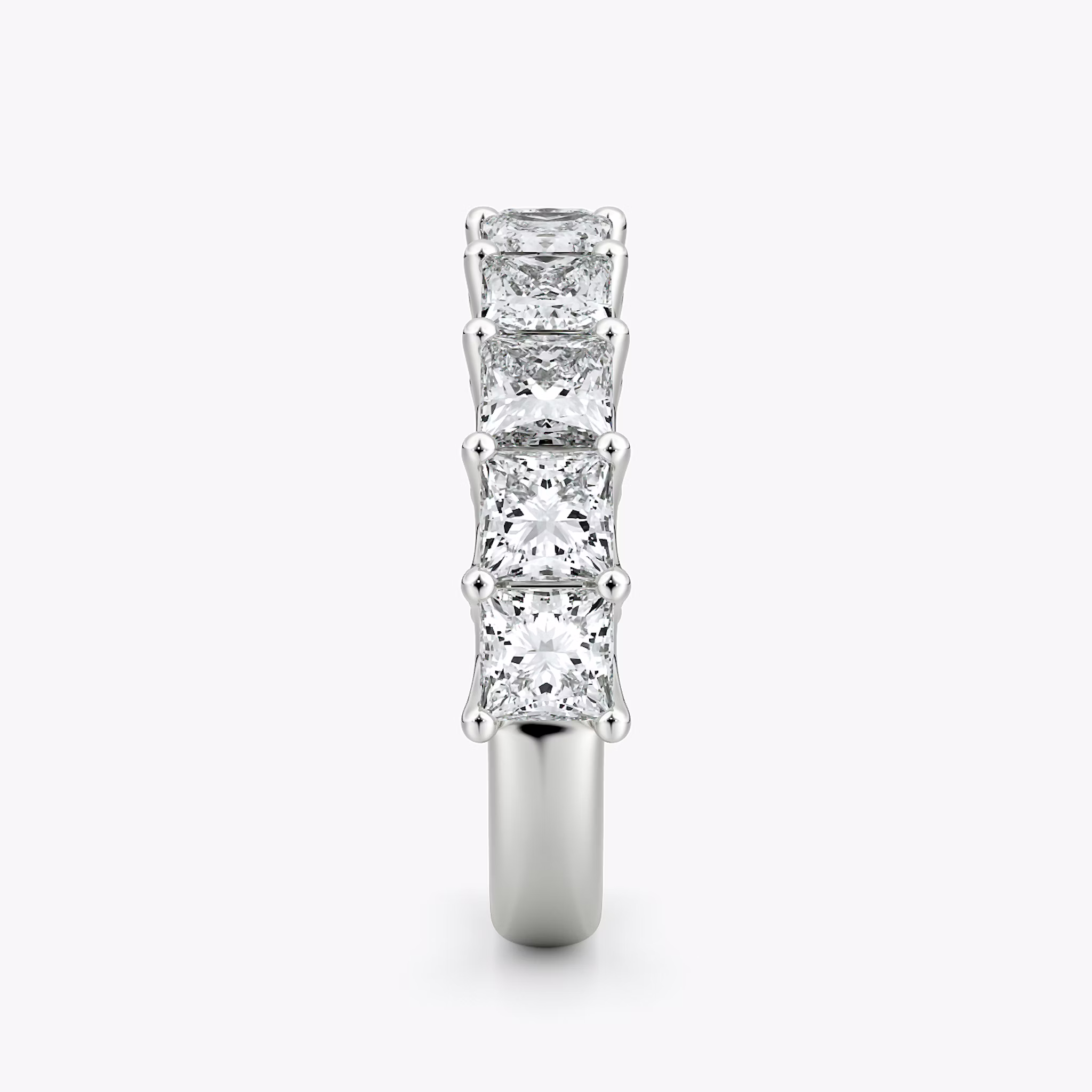 Eternity Ring | Princess | Platin | bandStyle: half | caratWeight: 2.5ct
