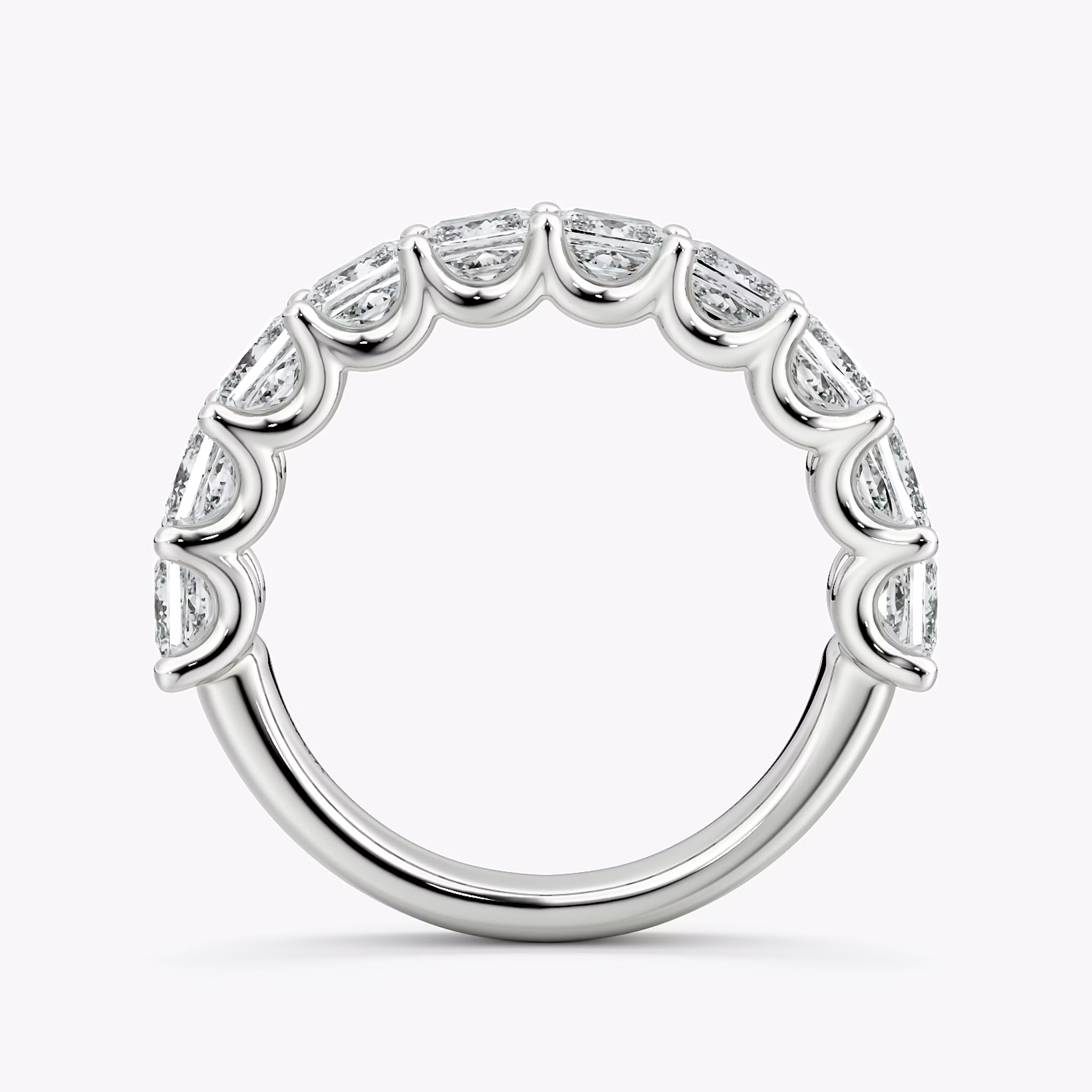 Eternity Ring | Princess | Platin | bandStyle: half | caratWeight: 2.5ct