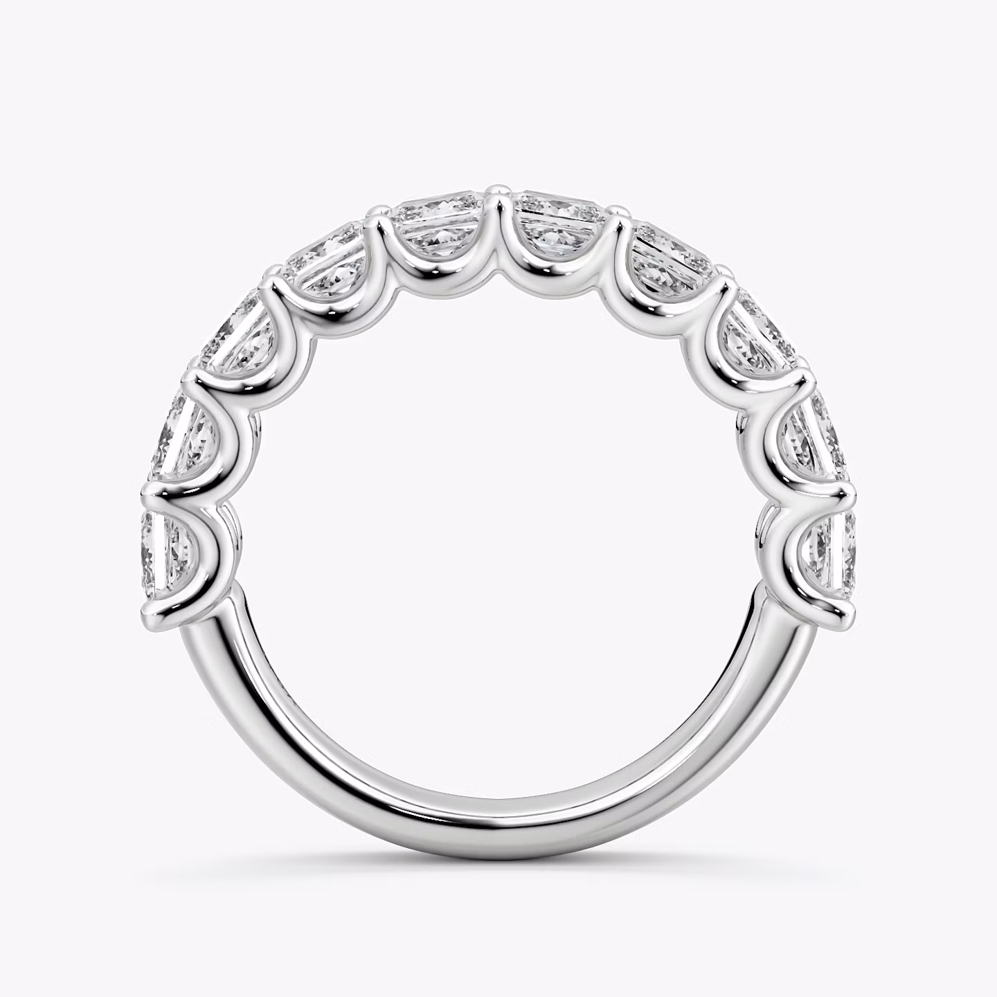 The Eternity Band | Princess | Platinum | bandStyle: half | caratWeight: 2.5ct