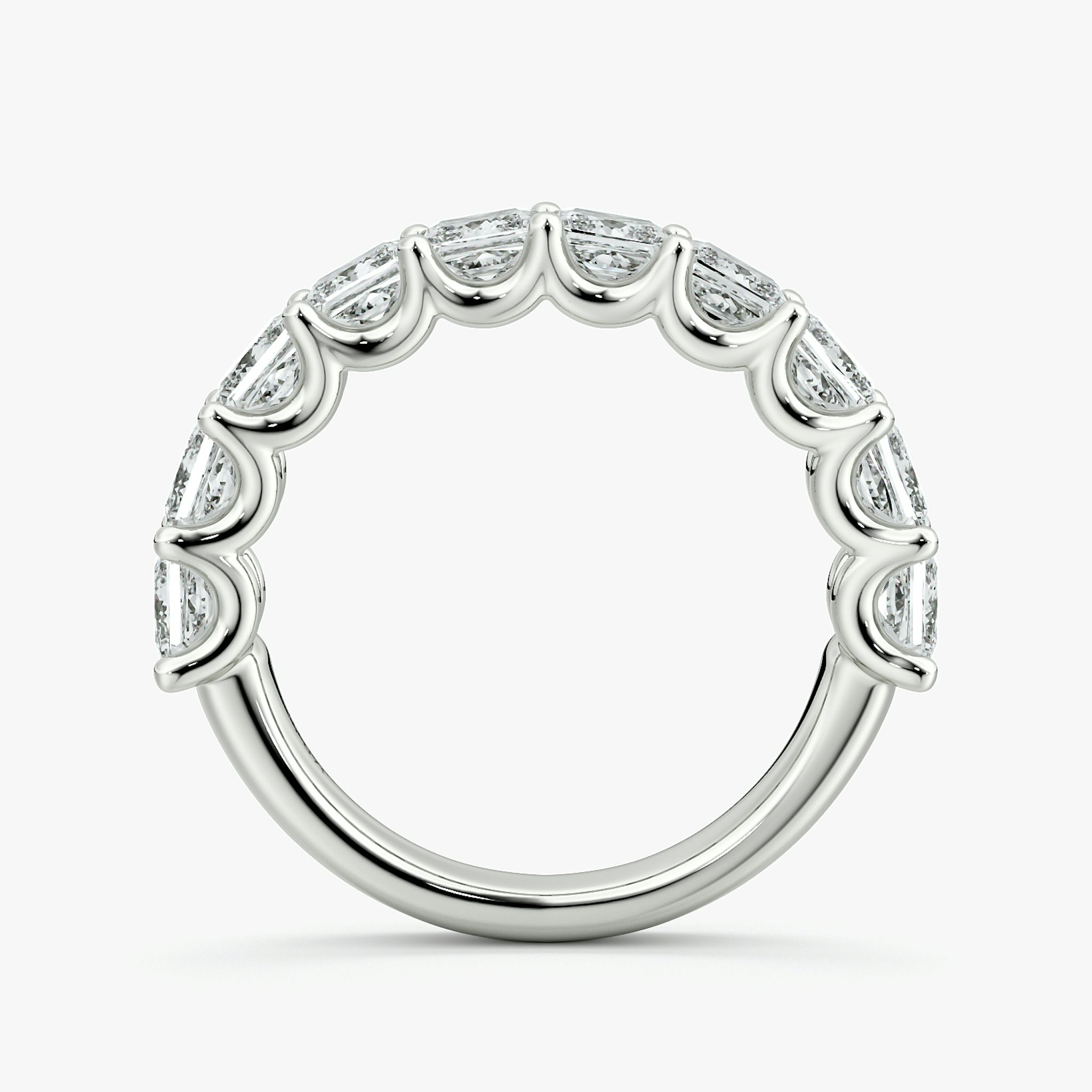 Eternity Ring | Princess | Platin | bandStyle: half | caratWeight: 2.5ct