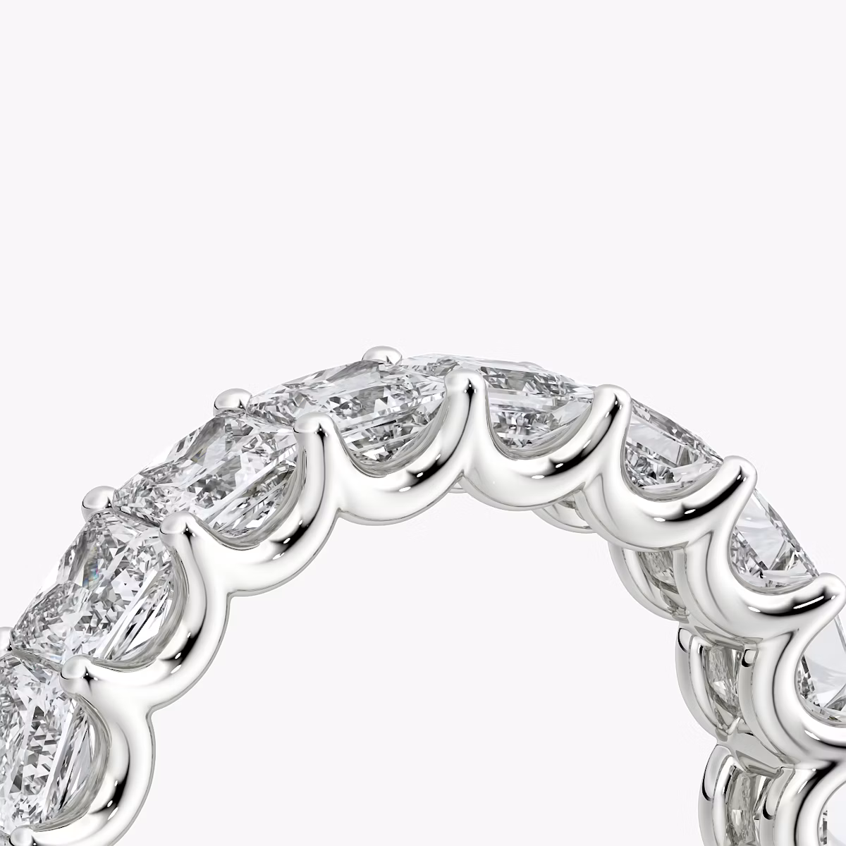 The Eternity Band | Princess | Platinum | bandStyle: half | caratWeight: 2.5ct