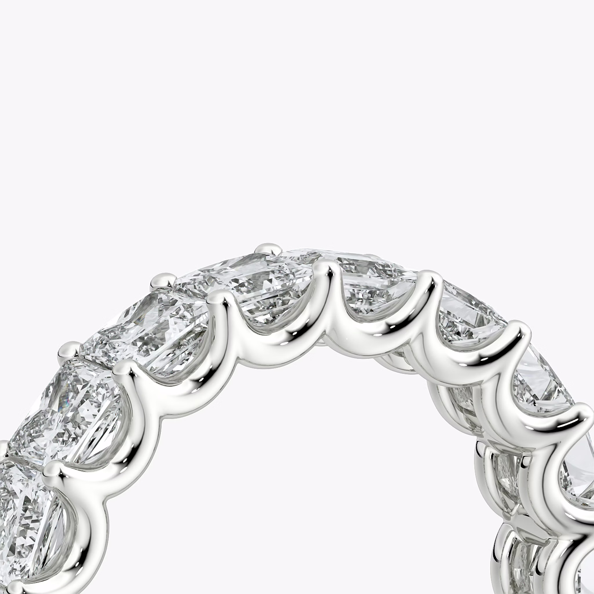 Eternity Ring | Princess | Platin | bandStyle: half | caratWeight: 2.5ct