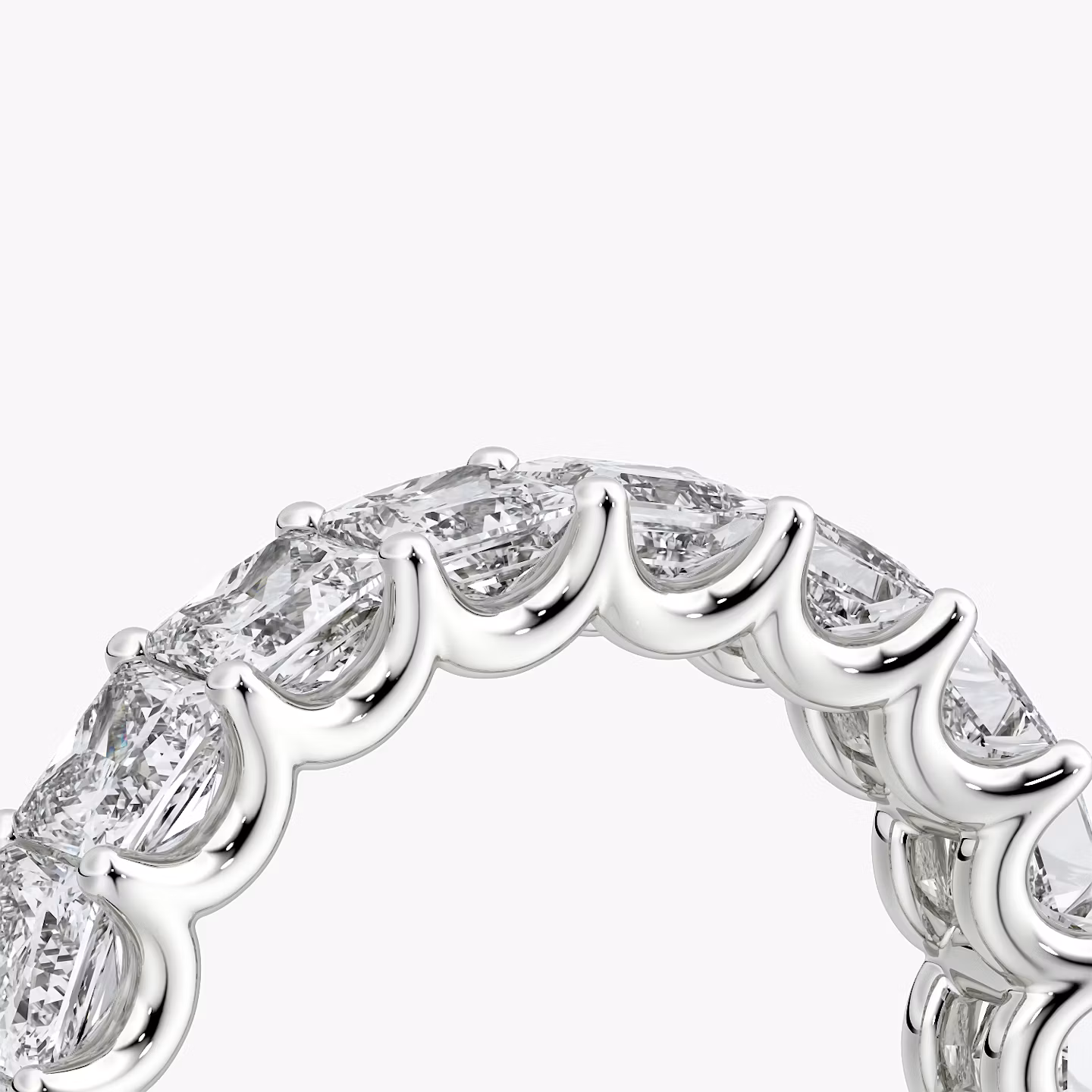 The Eternity Band | Princess | Platinum | bandStyle: half | caratWeight: 2.5ct