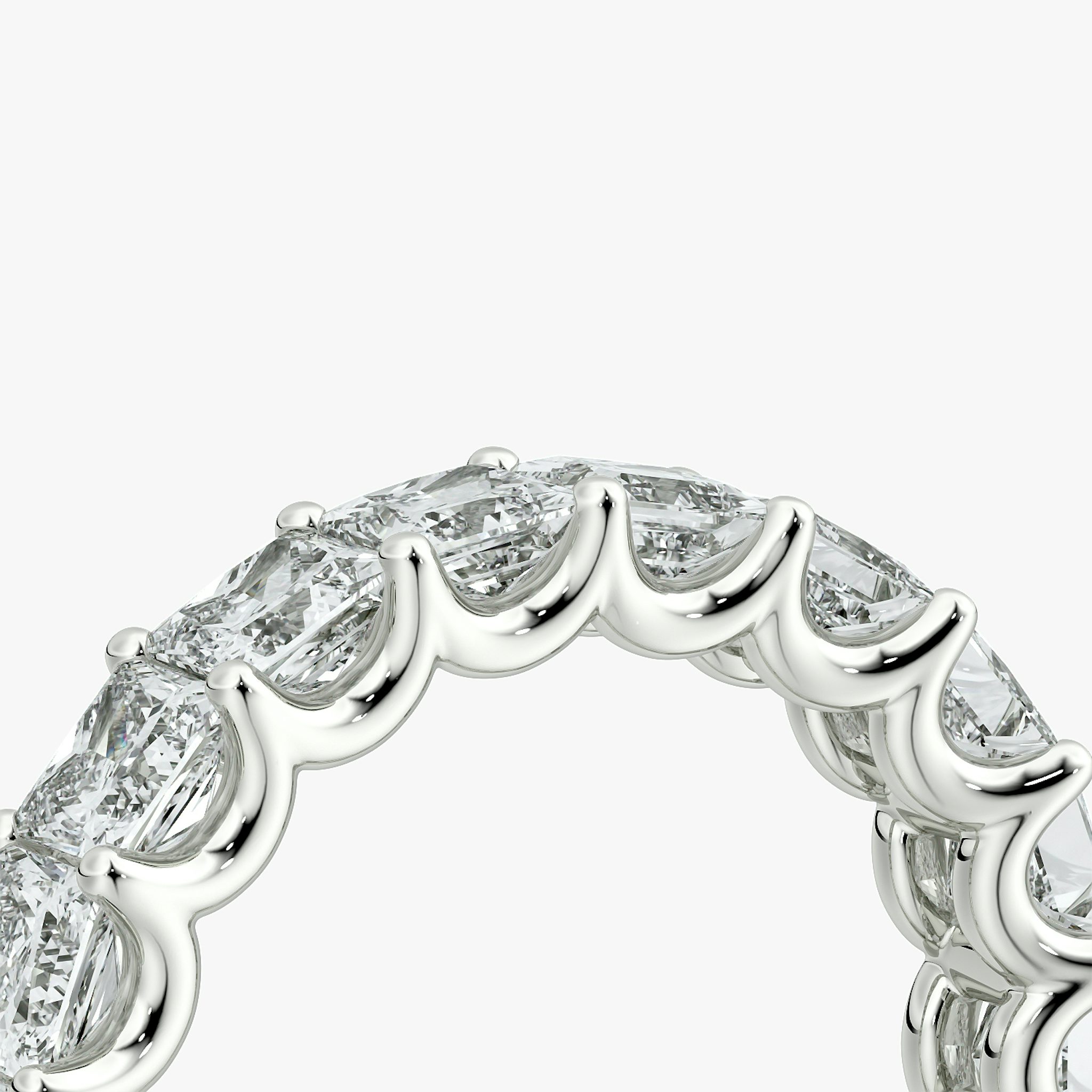 Eternity Ring | Princess | Platin | bandStyle: half | caratWeight: 2.5ct
