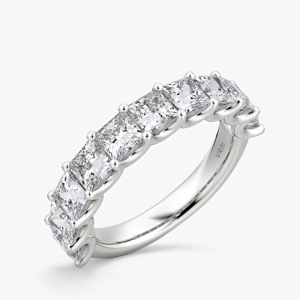 The Eternity Band | Princess | Platinum | bandStyle: half | caratWeight: 2.5ct