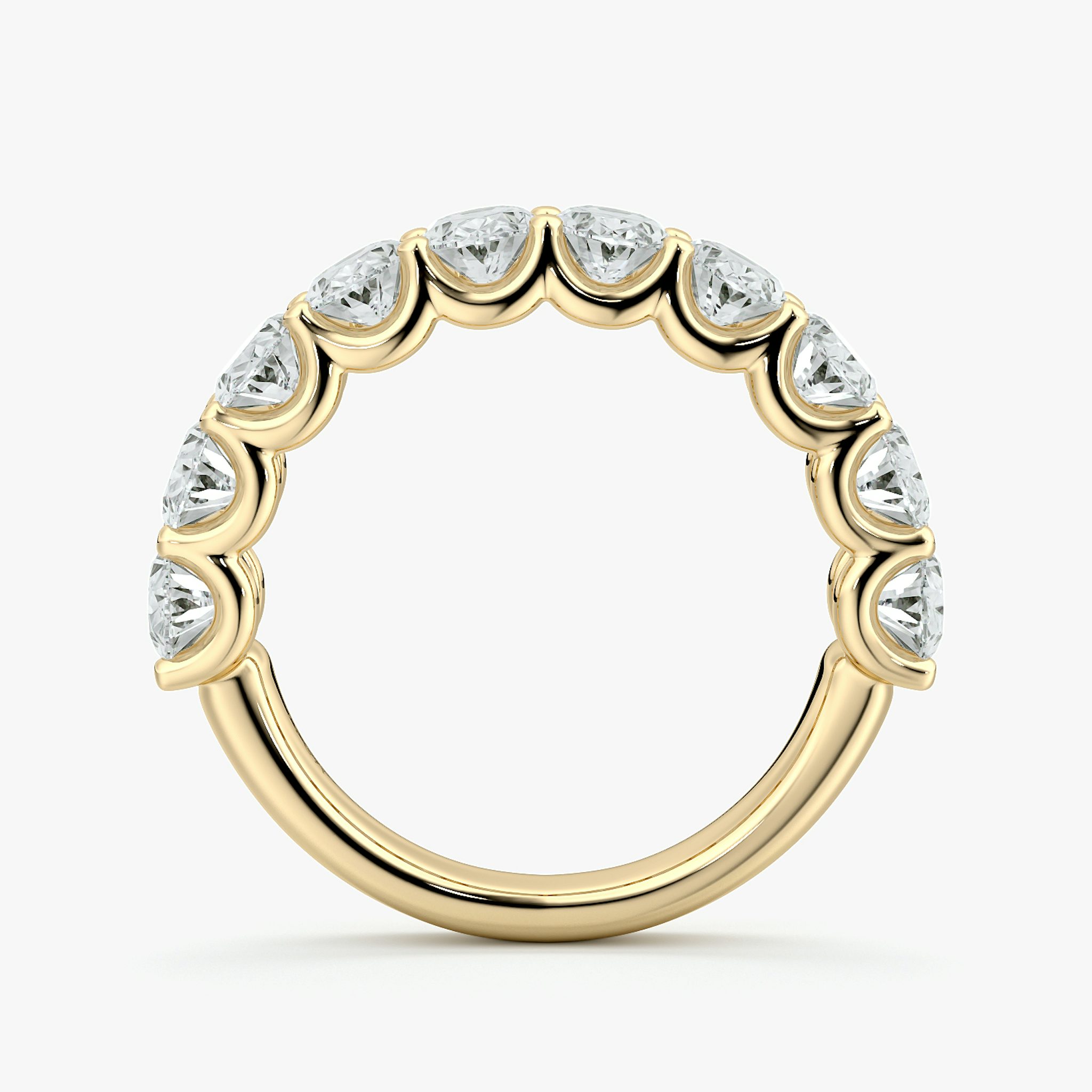 The Eternity Band | Oval | 18k | Yellow Gold | bandStyle: half | caratWeight: 2.5ct