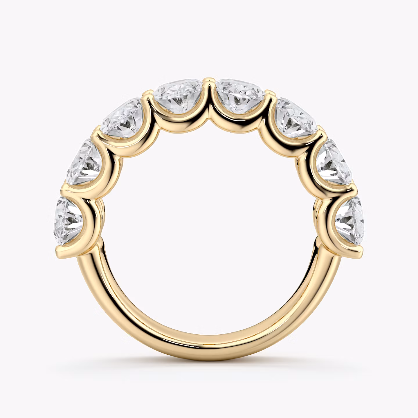 The Eternity Band | Oval | 18k | Yellow Gold | bandStyle: half | caratWeight: 4.0ct