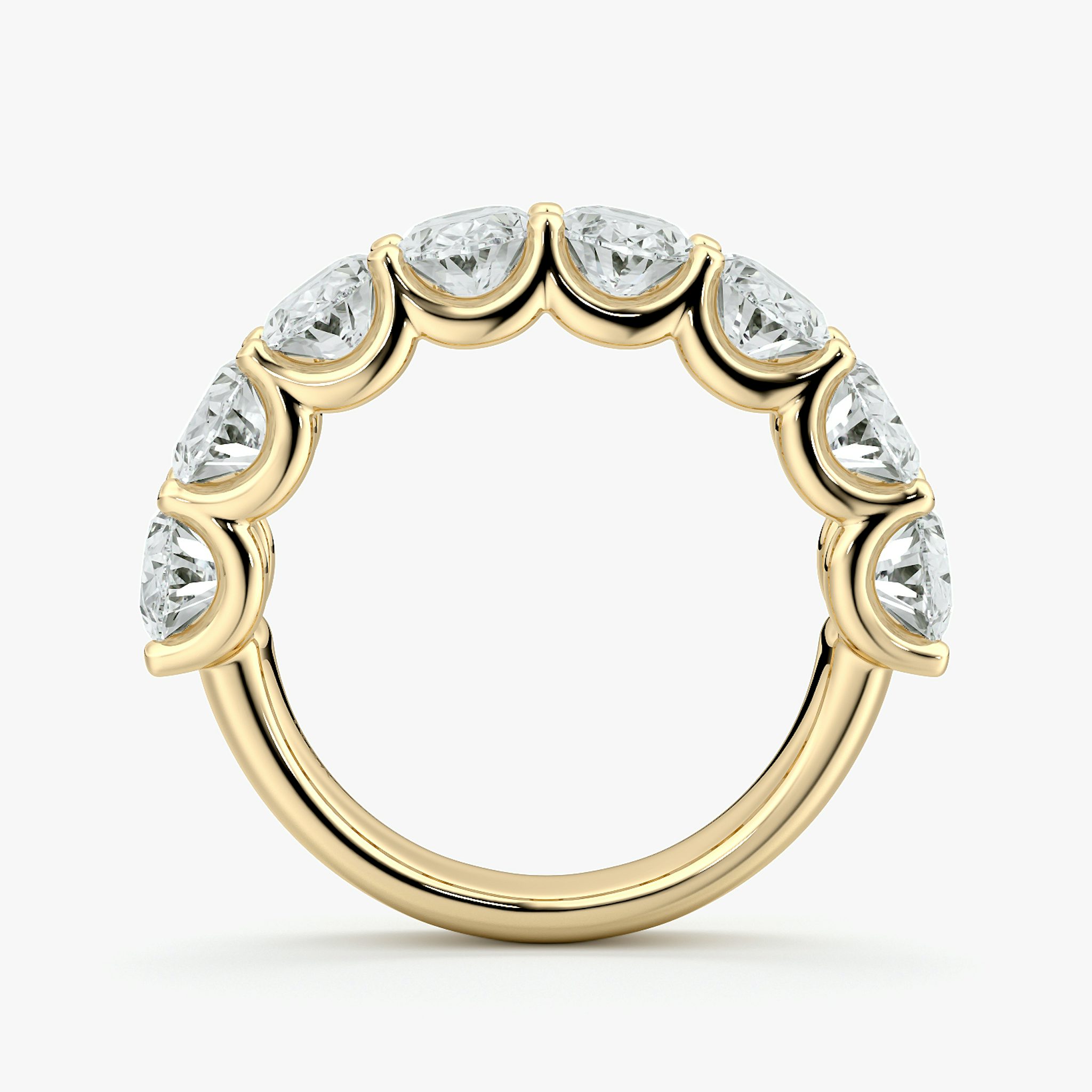 The Eternity Band | Oval | 18k | Yellow Gold | bandStyle: half | caratWeight: 4.0ct