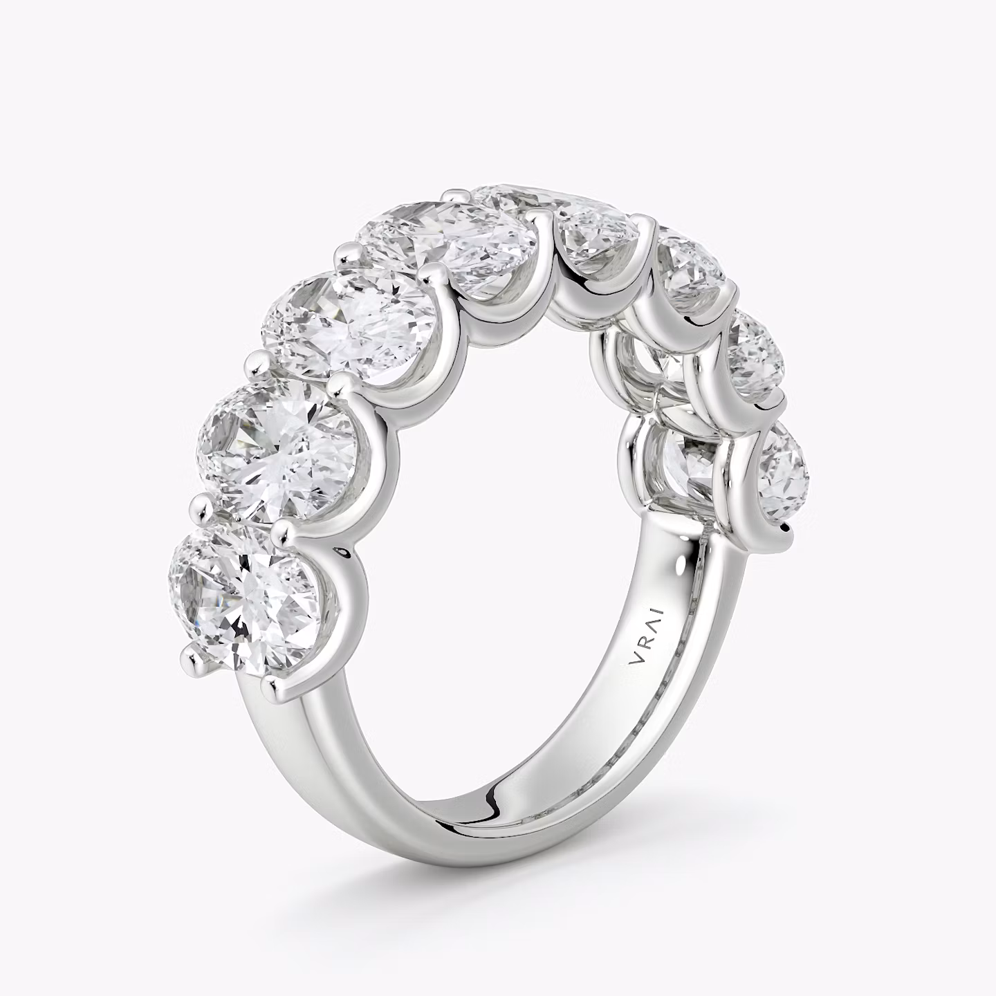 Eternity Ring | Oval | Platin | bandStyle: half | caratWeight: 4.0ct