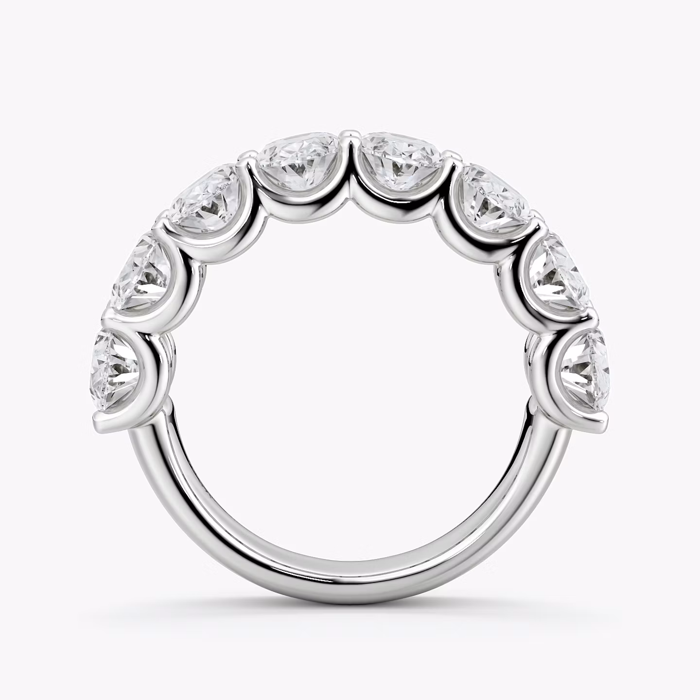 Eternity Ring | Oval | Platin | bandStyle: half | caratWeight: 4.0ct