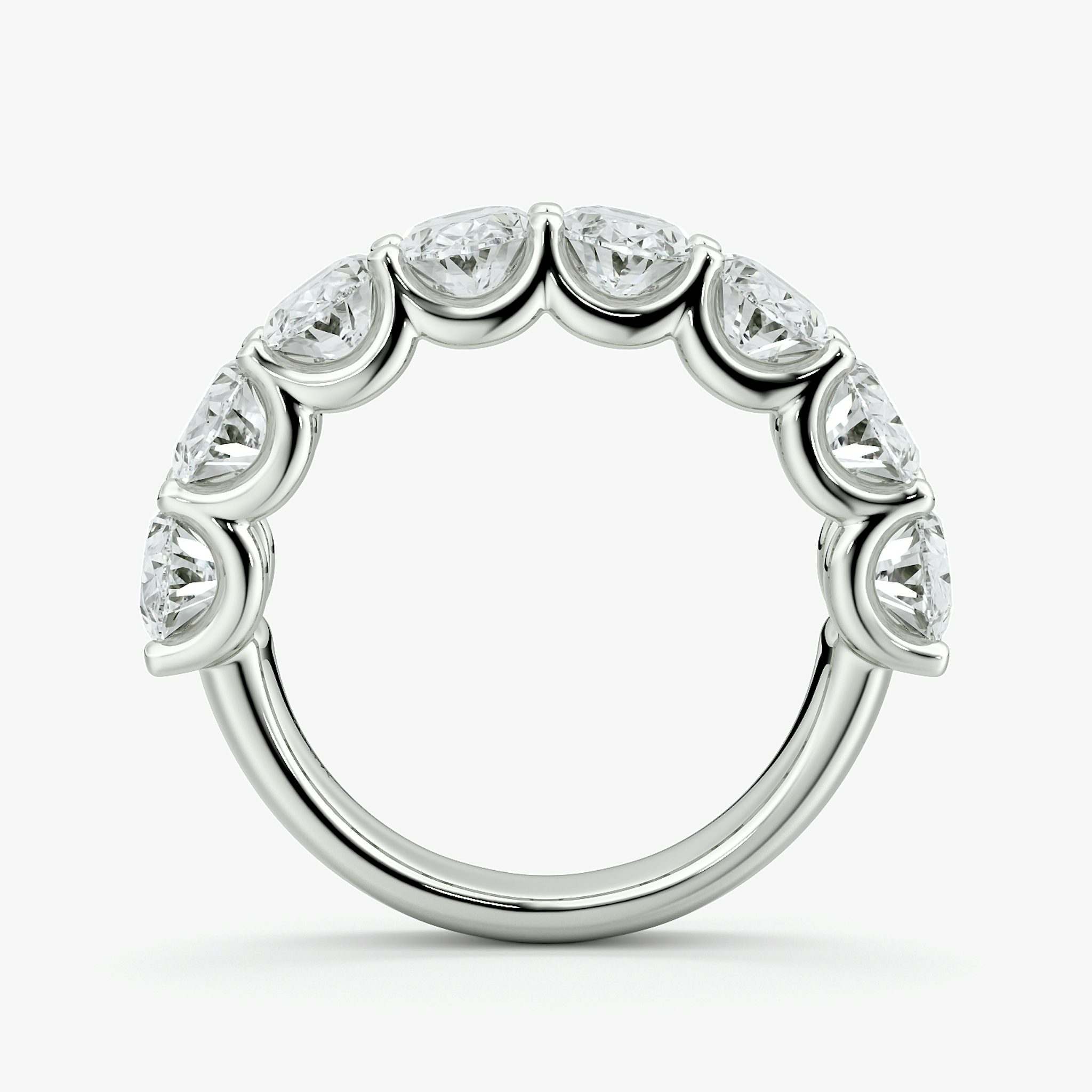 The Eternity Band | Oval | 18k | White Gold | bandStyle: half | caratWeight: 4.0ct