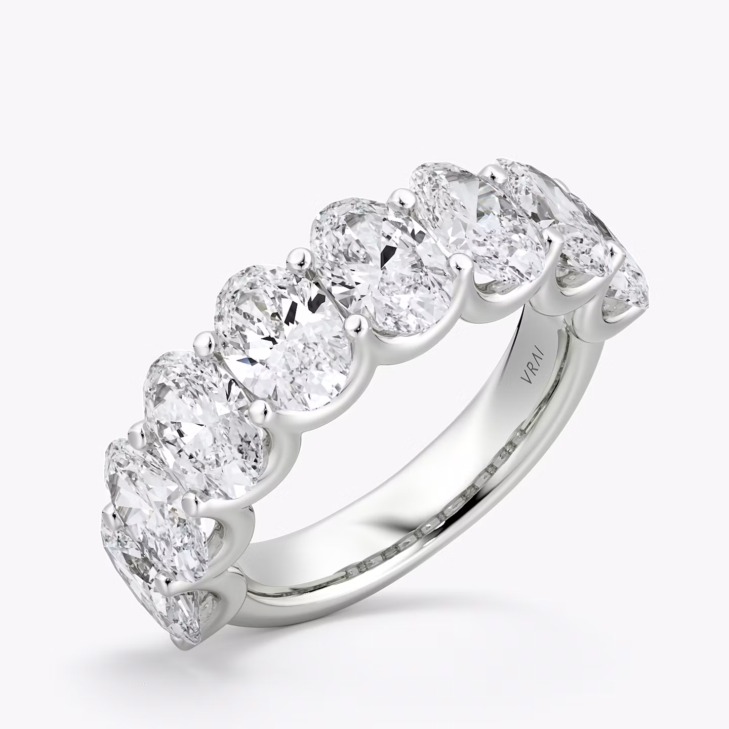 Eternity Ring | Oval | Platin | bandStyle: half | caratWeight: 4.0ct