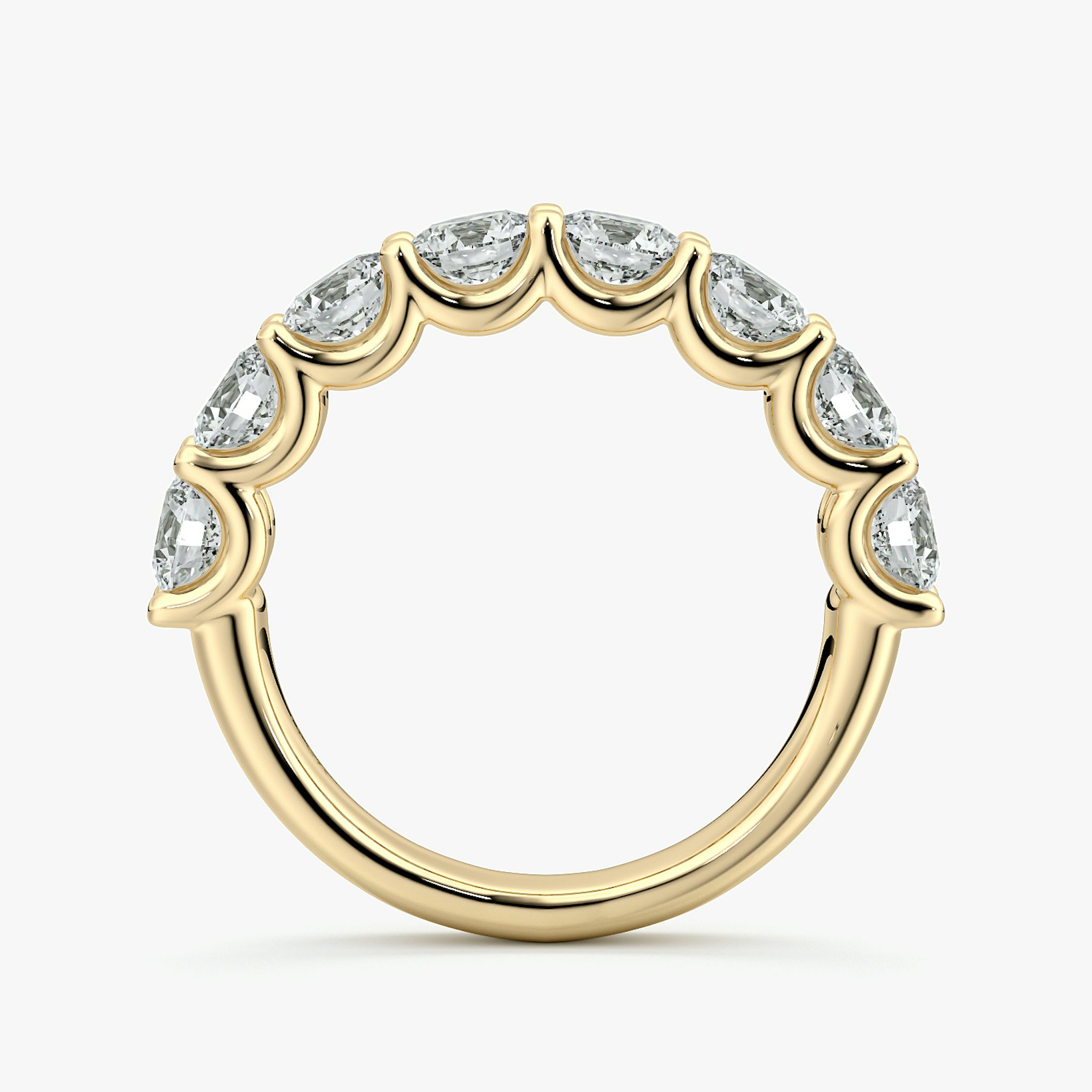 The Eternity Band | Round Brilliant | 18k | Yellow Gold | bandStyle: half | caratWeight: 2.0ct