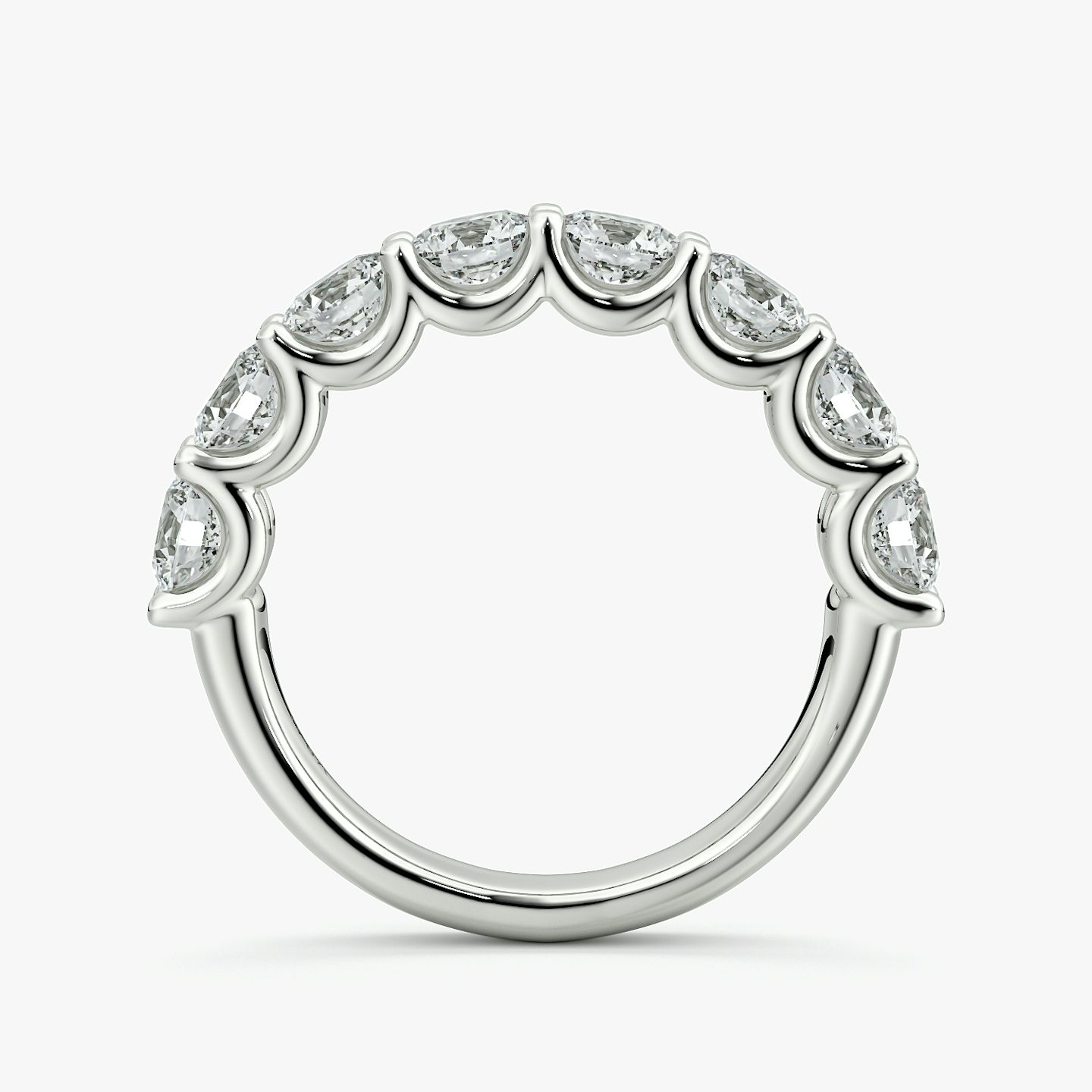 The Eternity Band | Round Brilliant | 18k | White Gold | bandStyle: half | caratWeight: 2.0ct
