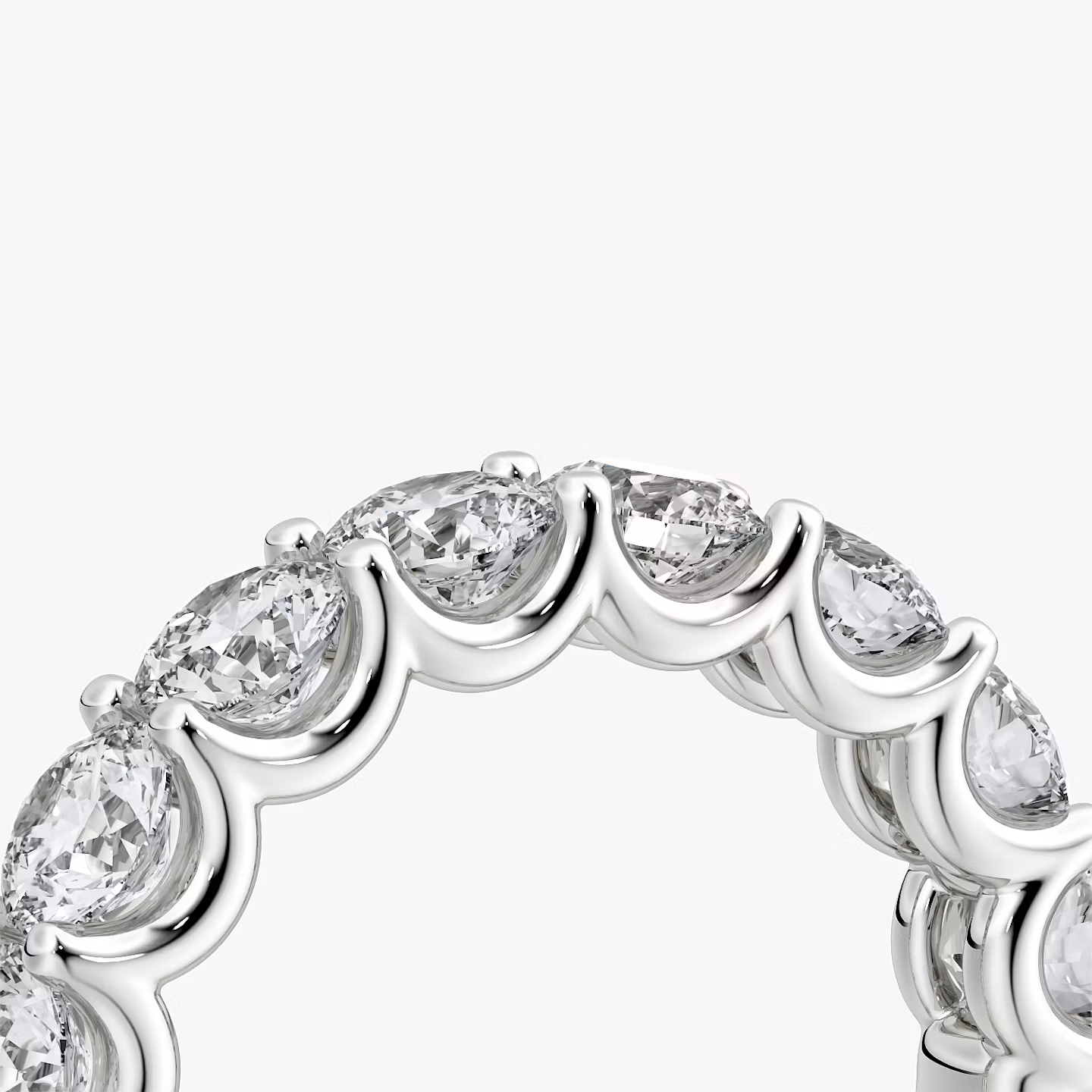 The Eternity Band | Round Brilliant | 18k | White Gold | bandStyle: half | caratWeight: 2.0ct