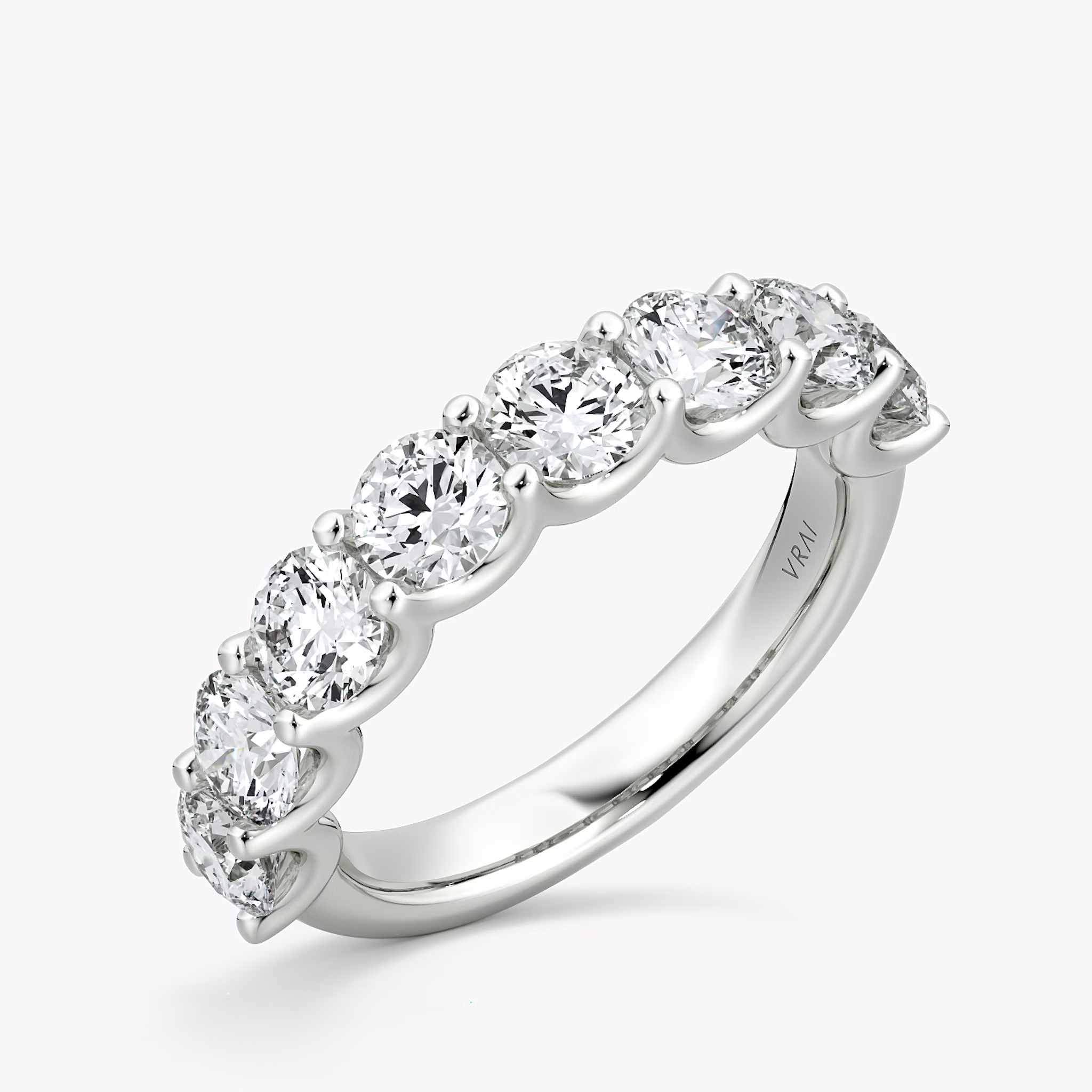 The Eternity Band | Round Brilliant | Platinum | bandStyle: half | caratWeight: 2.0ct