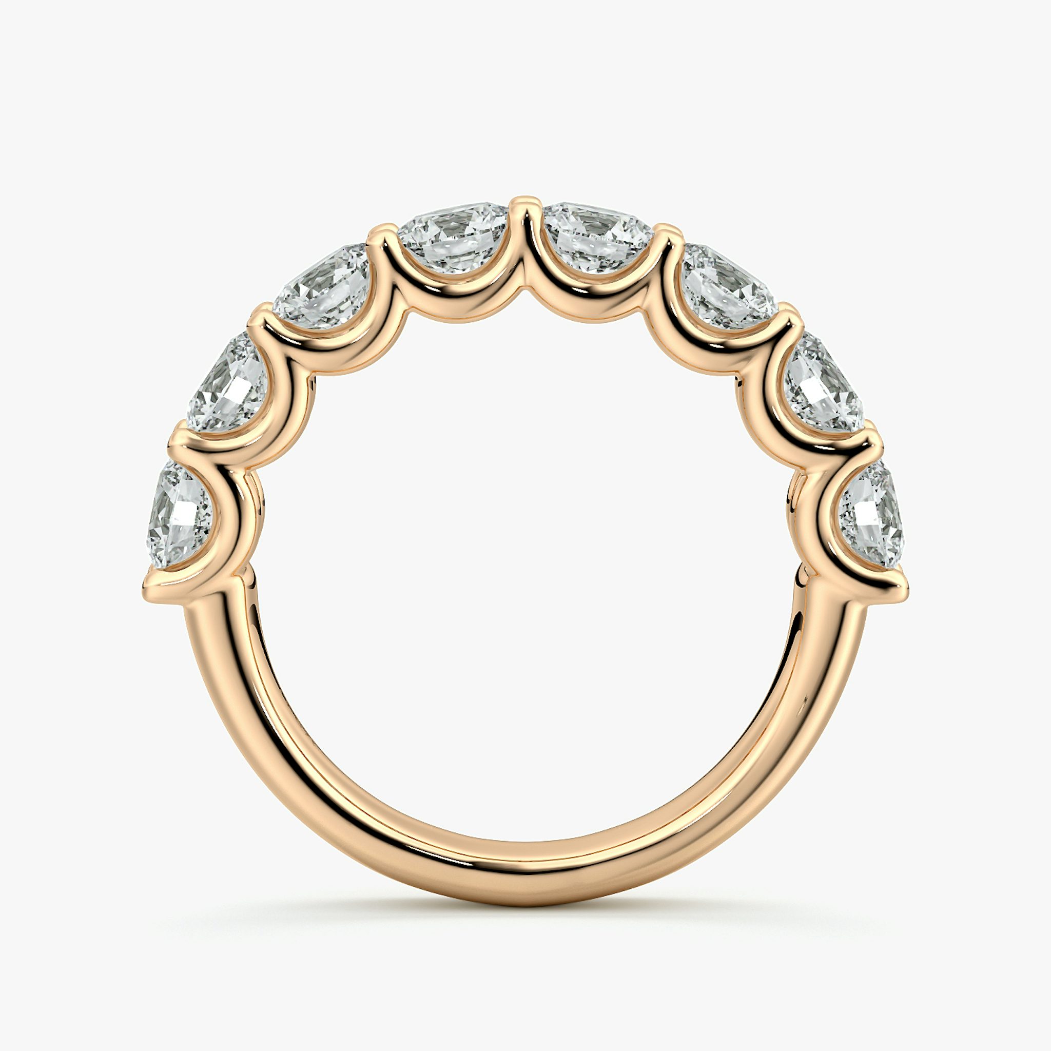 The Eternity Band | Round Brilliant | 14k | Rose Gold | bandStyle: half | caratWeight: 2.0ct