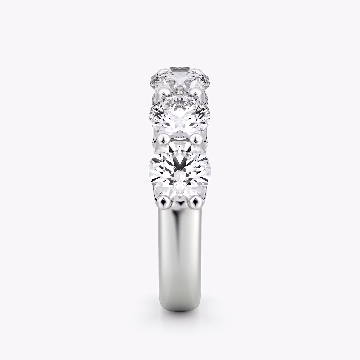 The Eternity Band | Round Brilliant | Platinum | bandStyle: half | caratWeight: 3.0ct