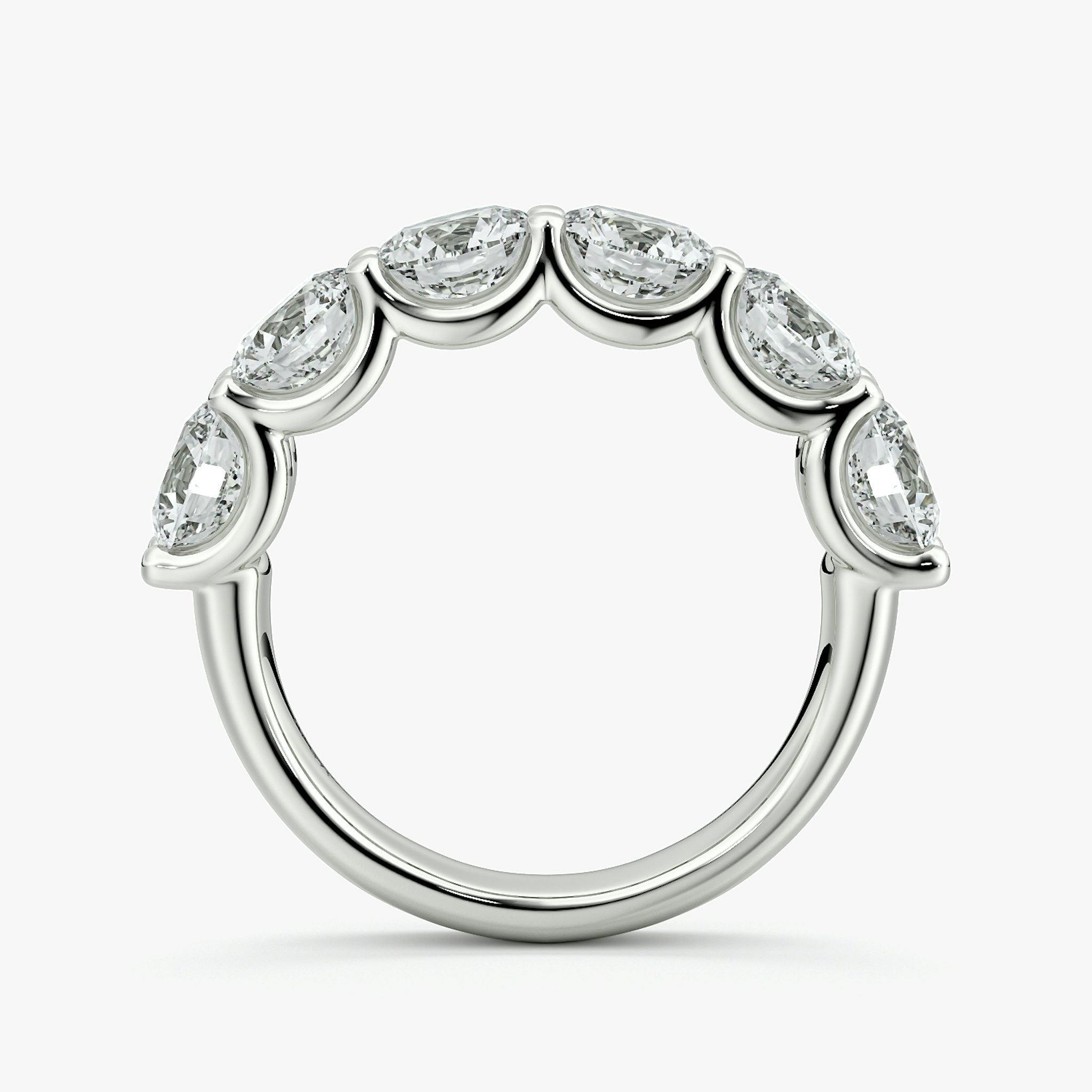The Eternity Band | Round Brilliant | 18k | White Gold | bandStyle: half | caratWeight: 3.0ct