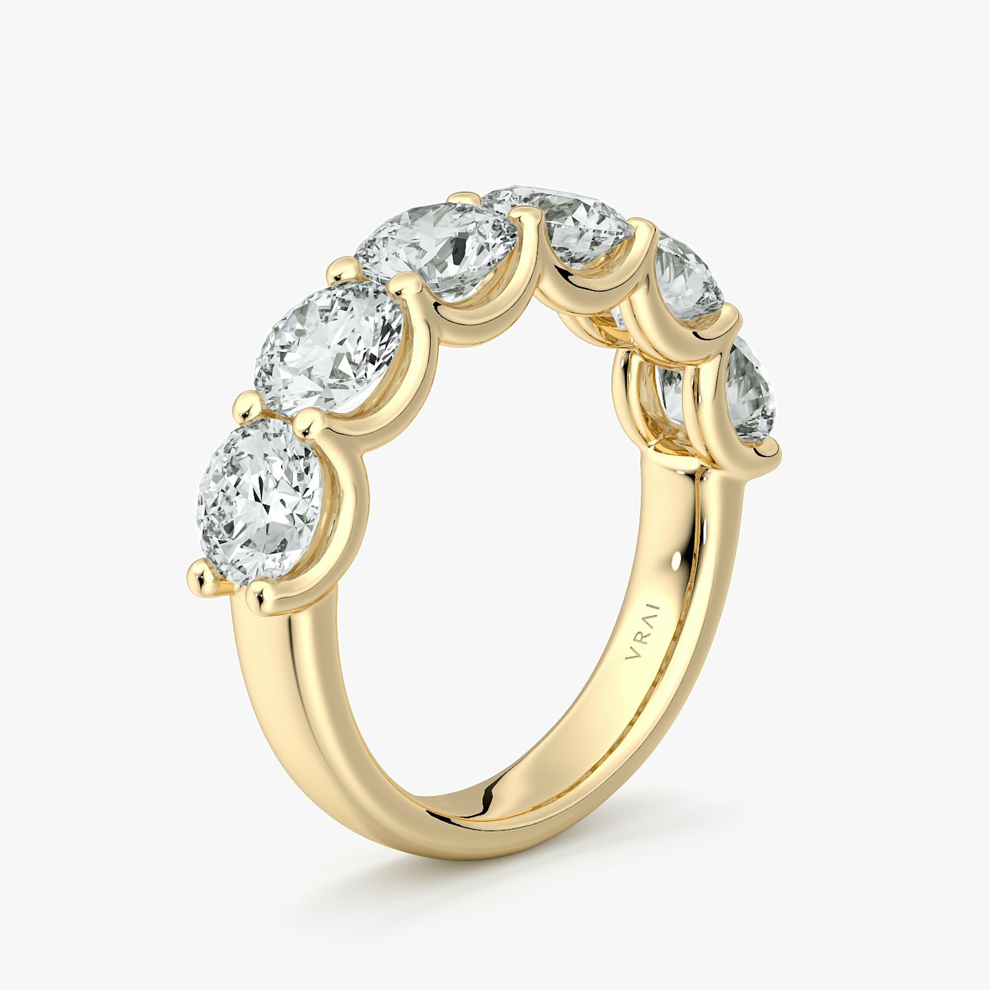 The Eternity Band | Round Brilliant | 18k | Yellow Gold | bandStyle: half | caratWeight: 3.0ct