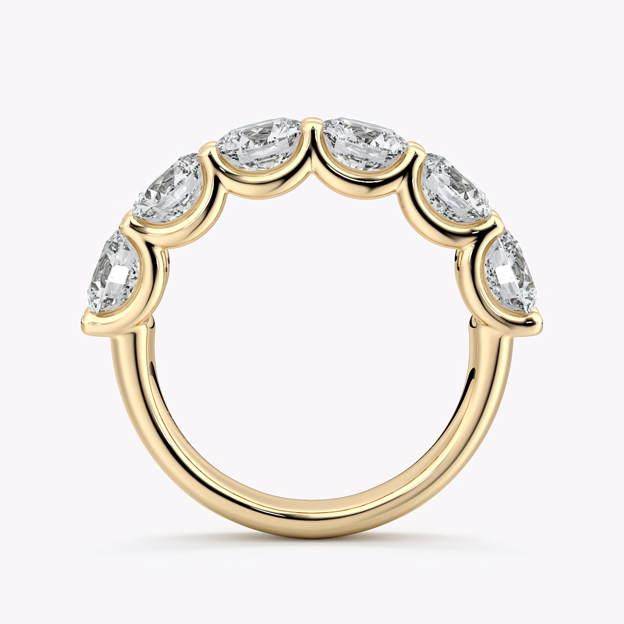 The Eternity Band | Round Brilliant | 18k | Yellow Gold | bandStyle: half | caratWeight: 3.0ct