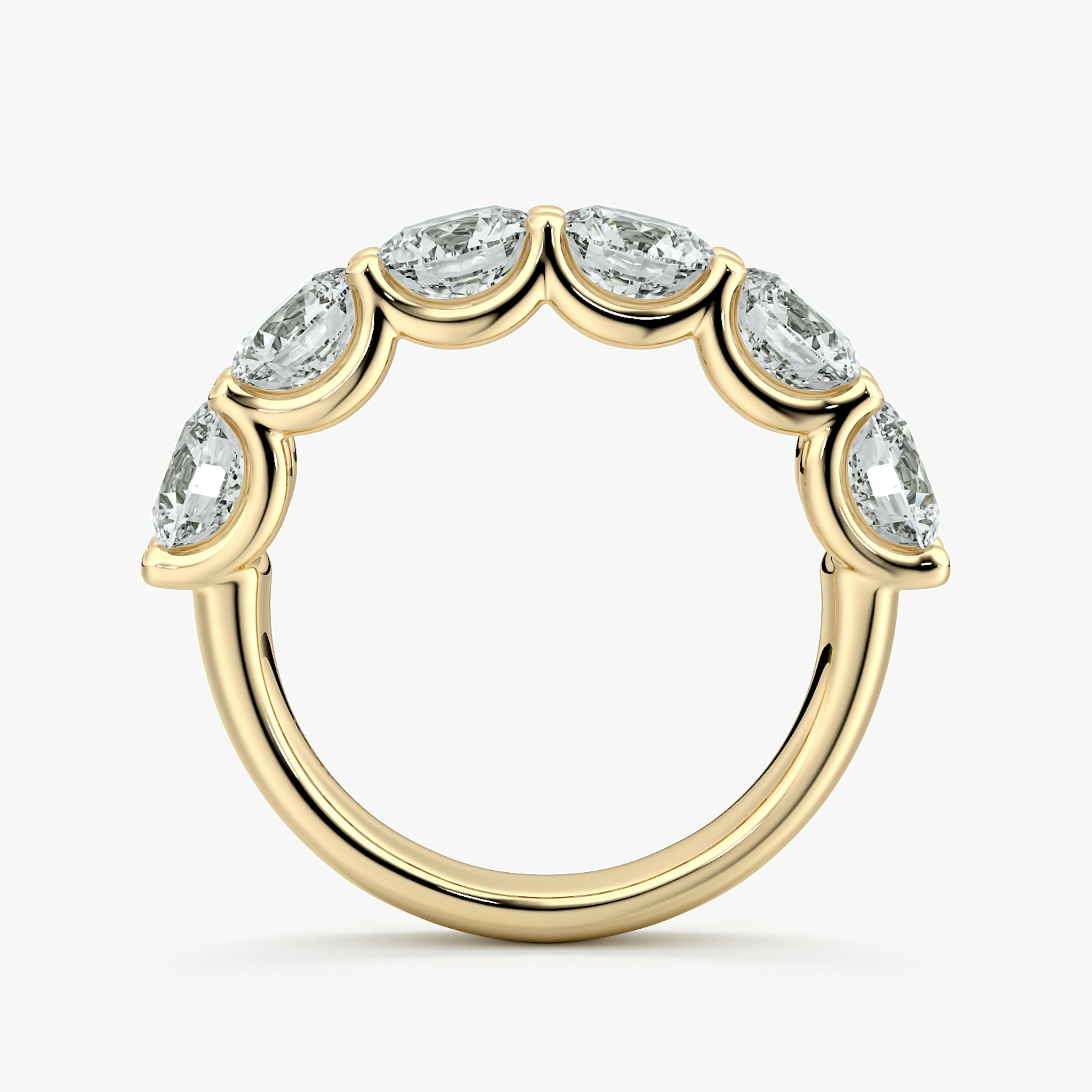 The Eternity Band | Round Brilliant | 18k | Yellow Gold | bandStyle: half | caratWeight: 3.0ct