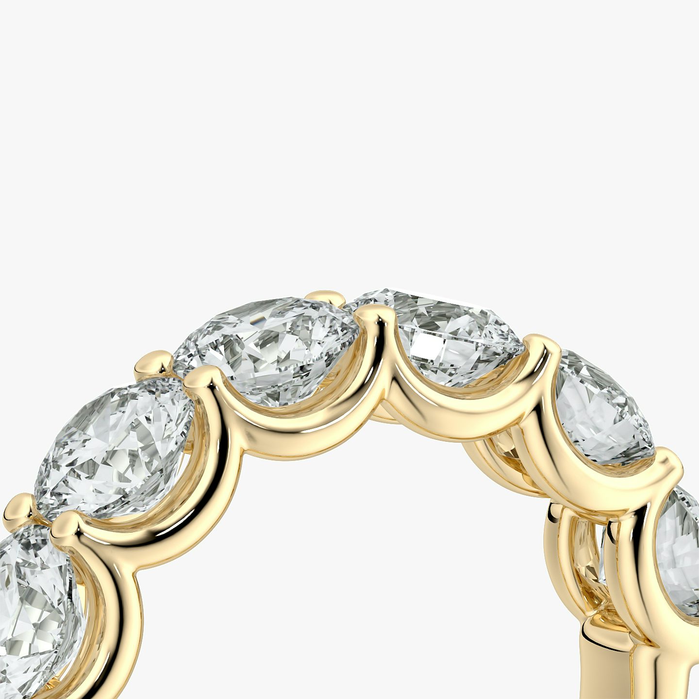The Eternity Band | Round Brilliant | 18k | Yellow Gold | bandStyle: half | caratWeight: 3.0ct