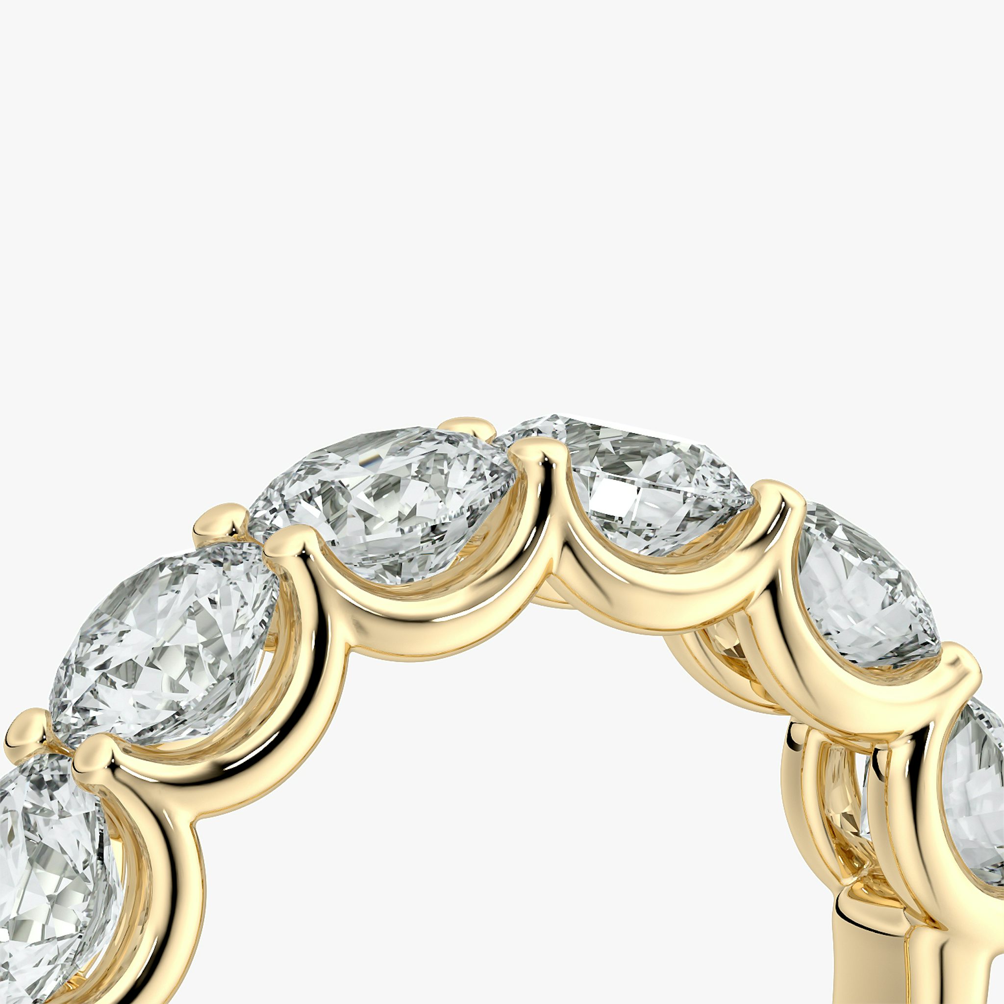 The Eternity Band | Round Brilliant | 18k | Yellow Gold | bandStyle: half | caratWeight: 3.0ct