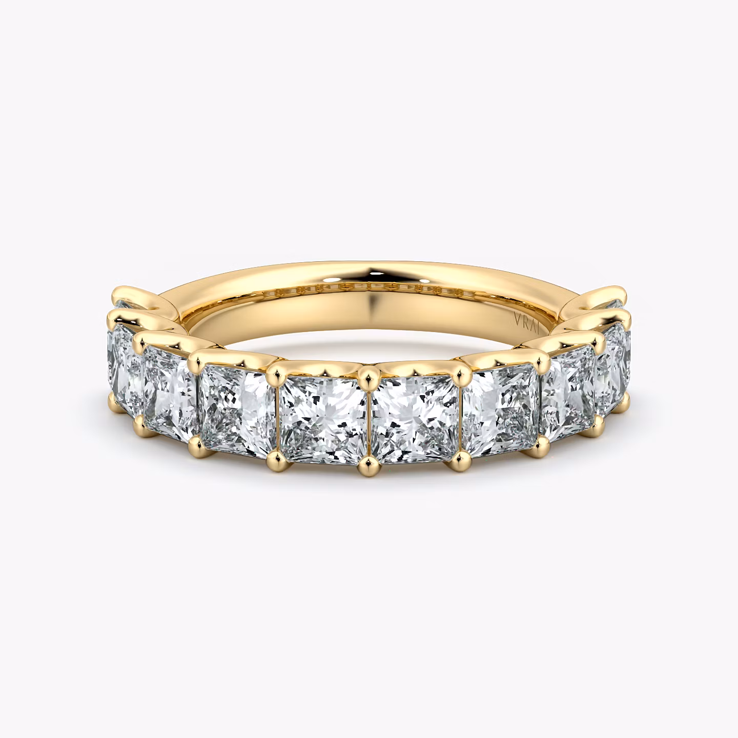 The Eternity Band Princess | Yellow Gold