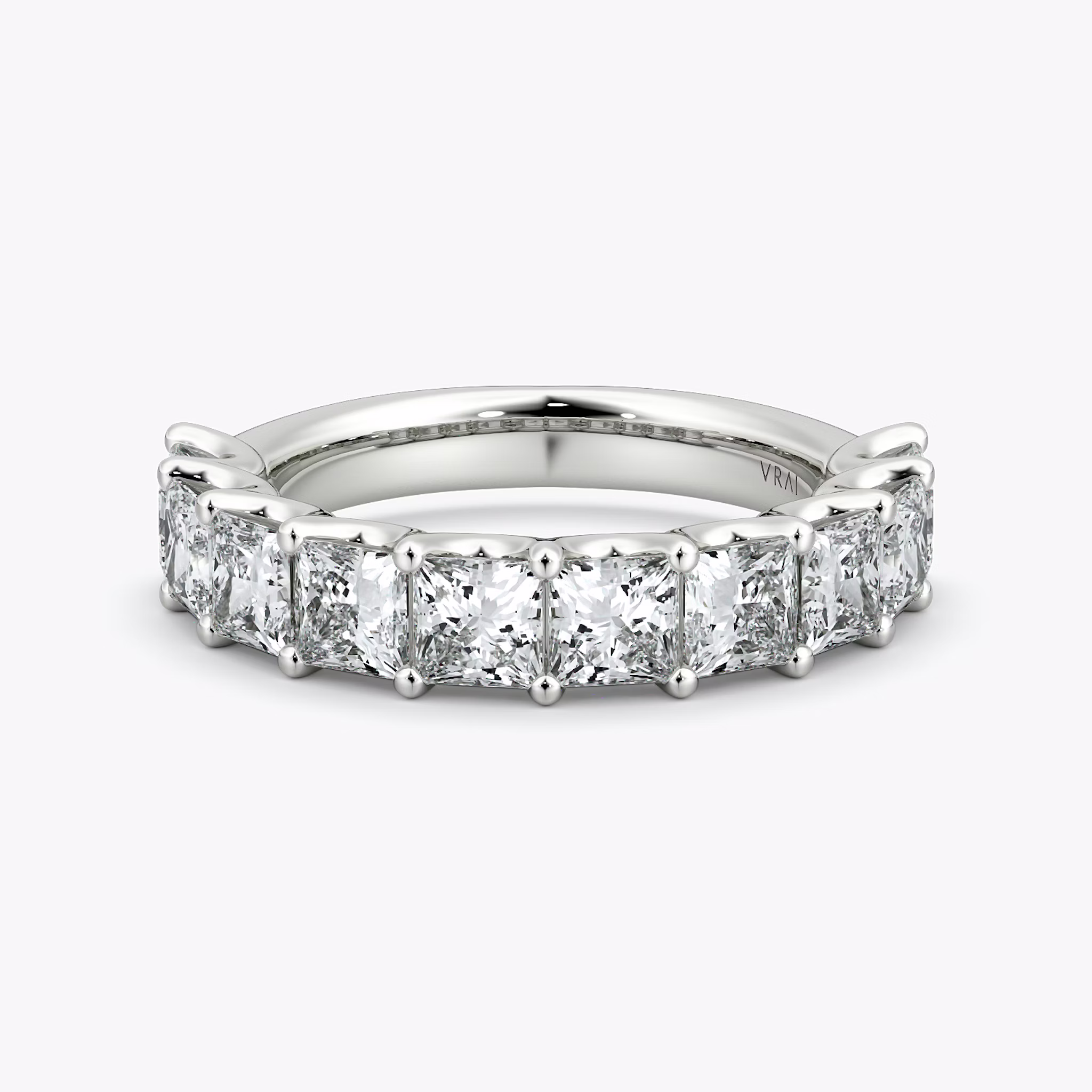 Eternity Ring | Princess | Platin | bandStyle: half | caratWeight: 2.5ct