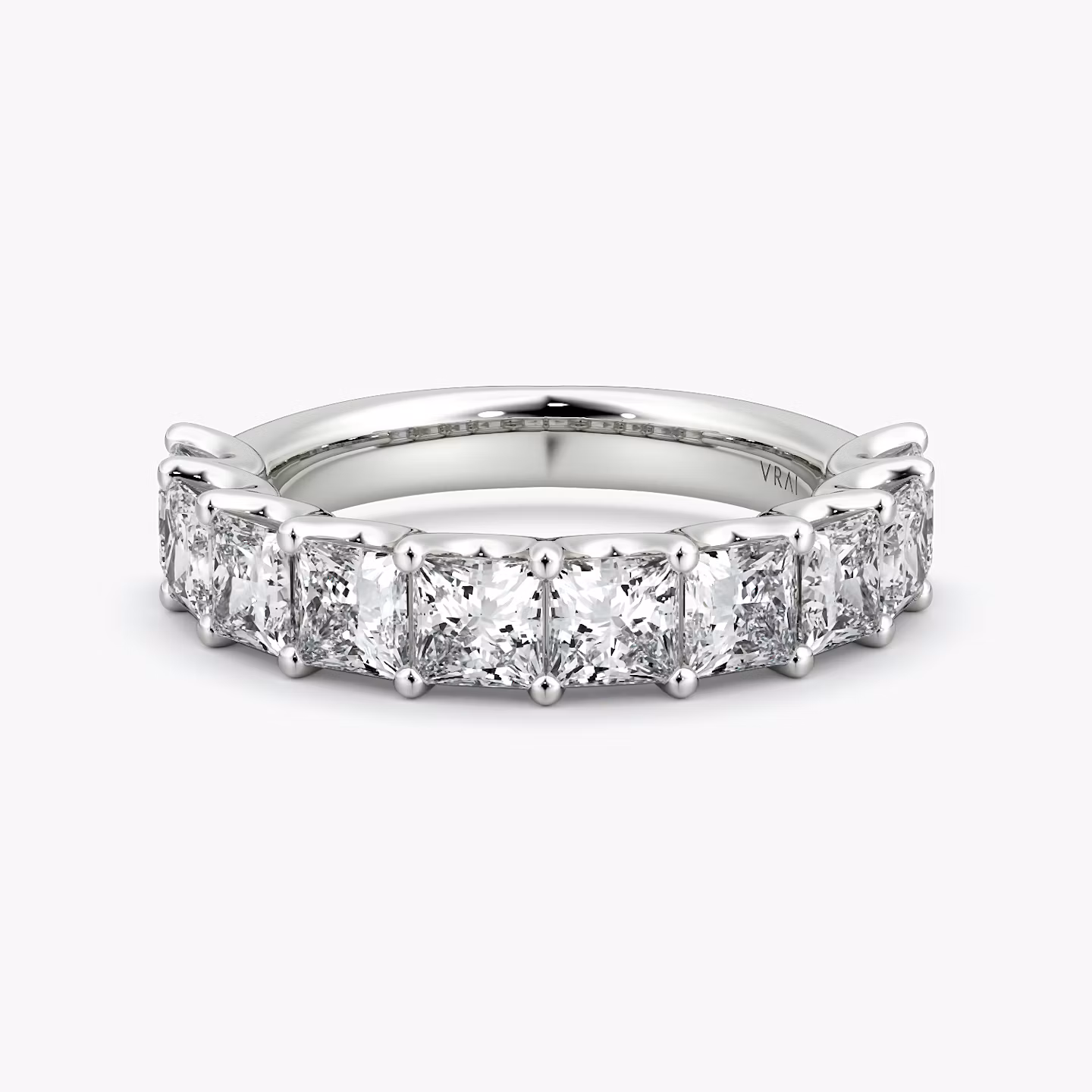 The Eternity Band | Princess | Platinum | bandStyle: half | caratWeight: 2.5ct