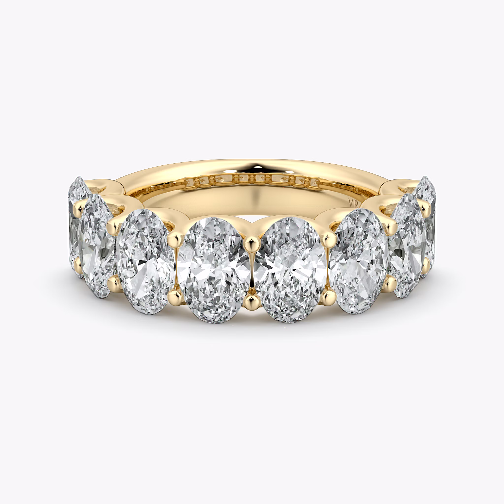 The Eternity Band | Oval | 18k | Yellow Gold | bandStyle: half | caratWeight: 4.0ct