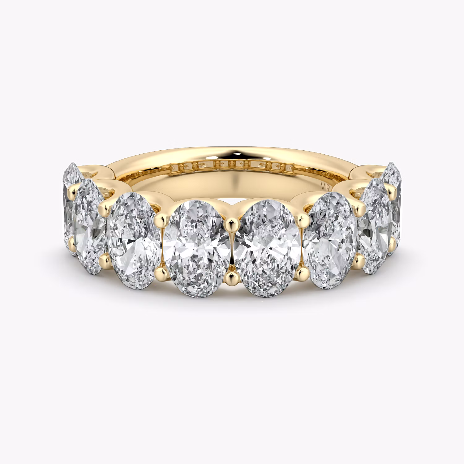 The Oval Half Eternity Band