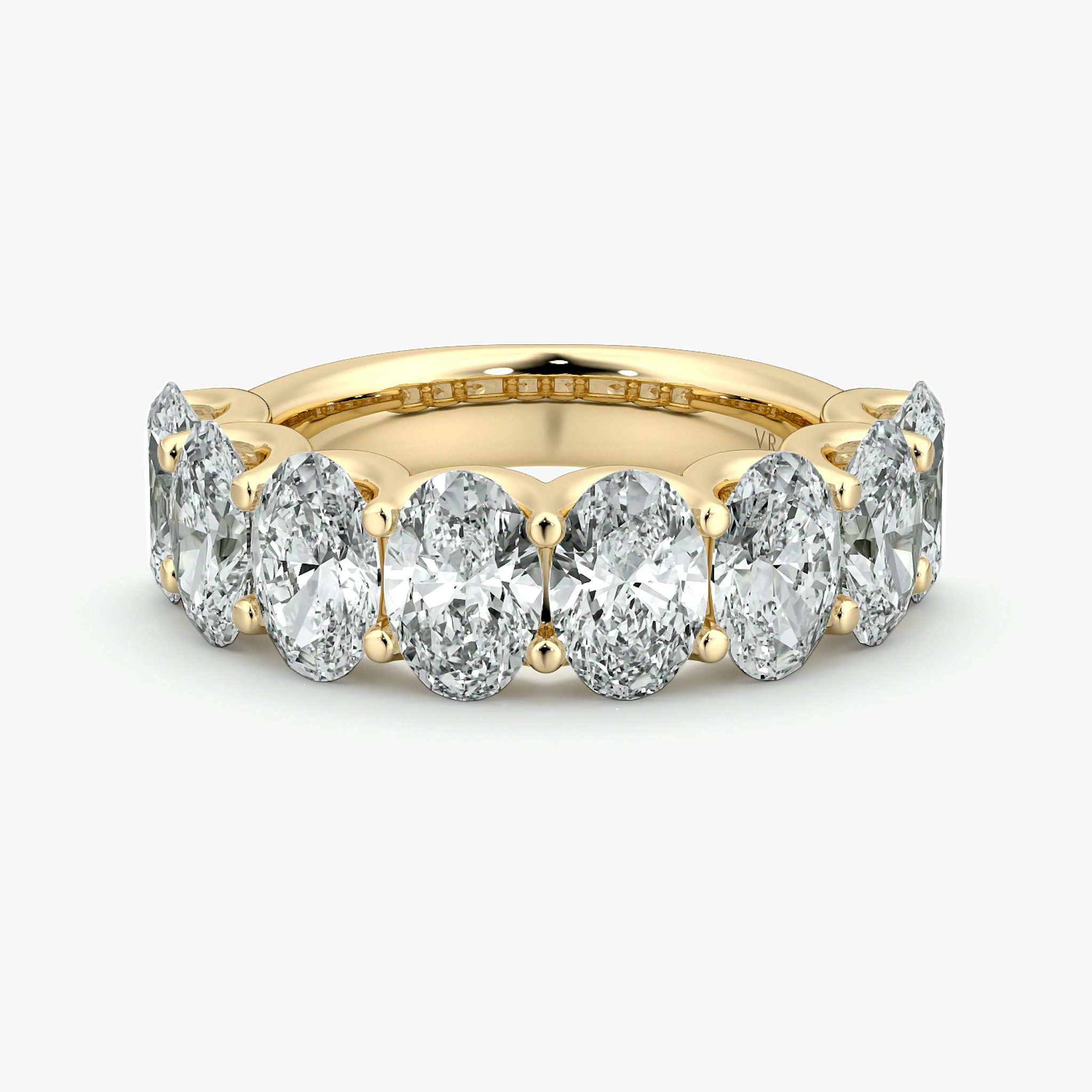 The Eternity Band | Oval | 18k | Yellow Gold | bandStyle: half | caratWeight: 4.0ct