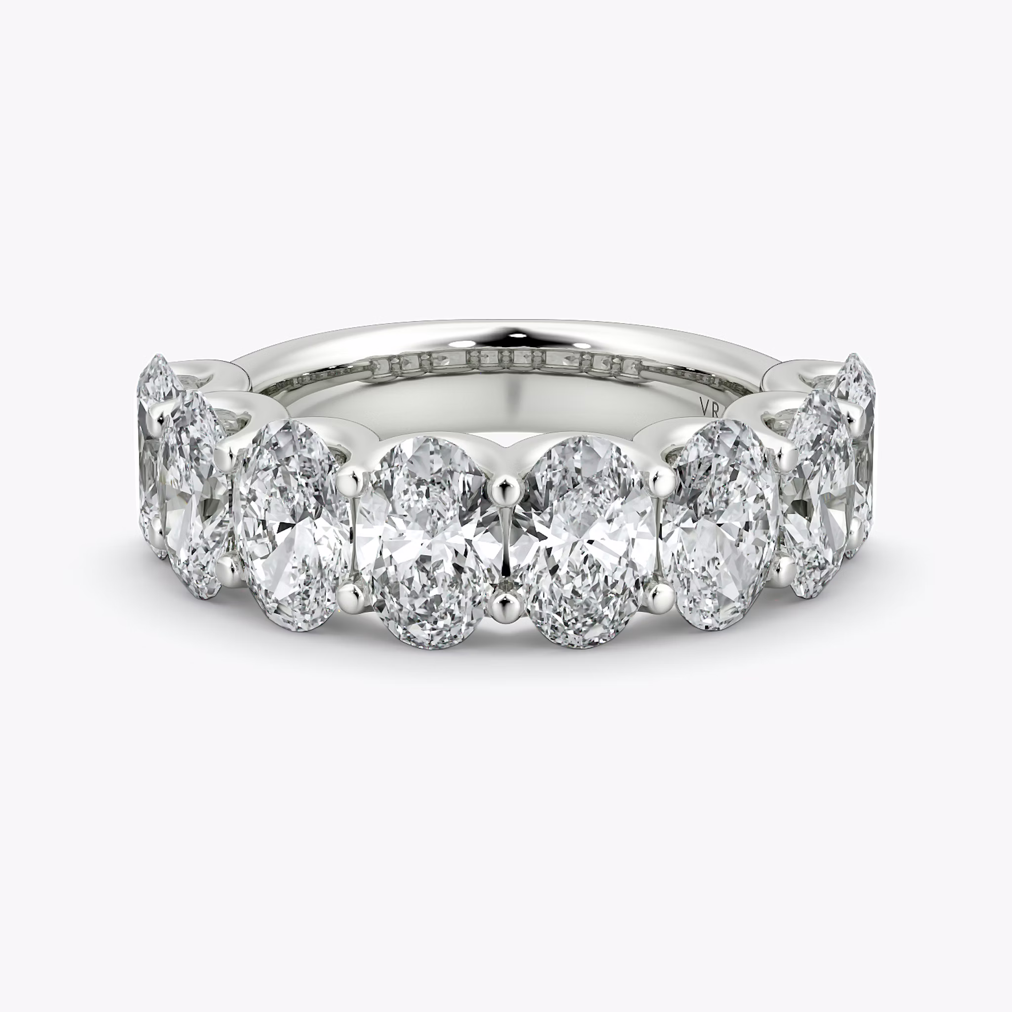 The Eternity Band | Oval | 18k | White Gold | bandStyle: half | caratWeight: 4.0ct