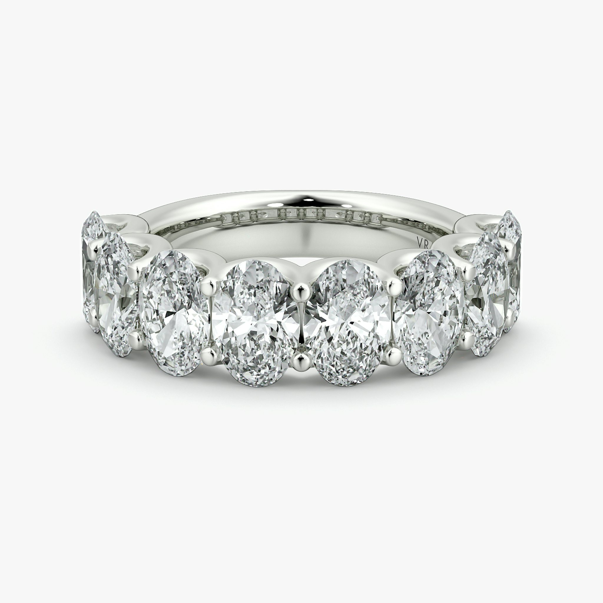 The Eternity Band | Oval | 18k | White Gold | bandStyle: half | caratWeight: 4.0ct