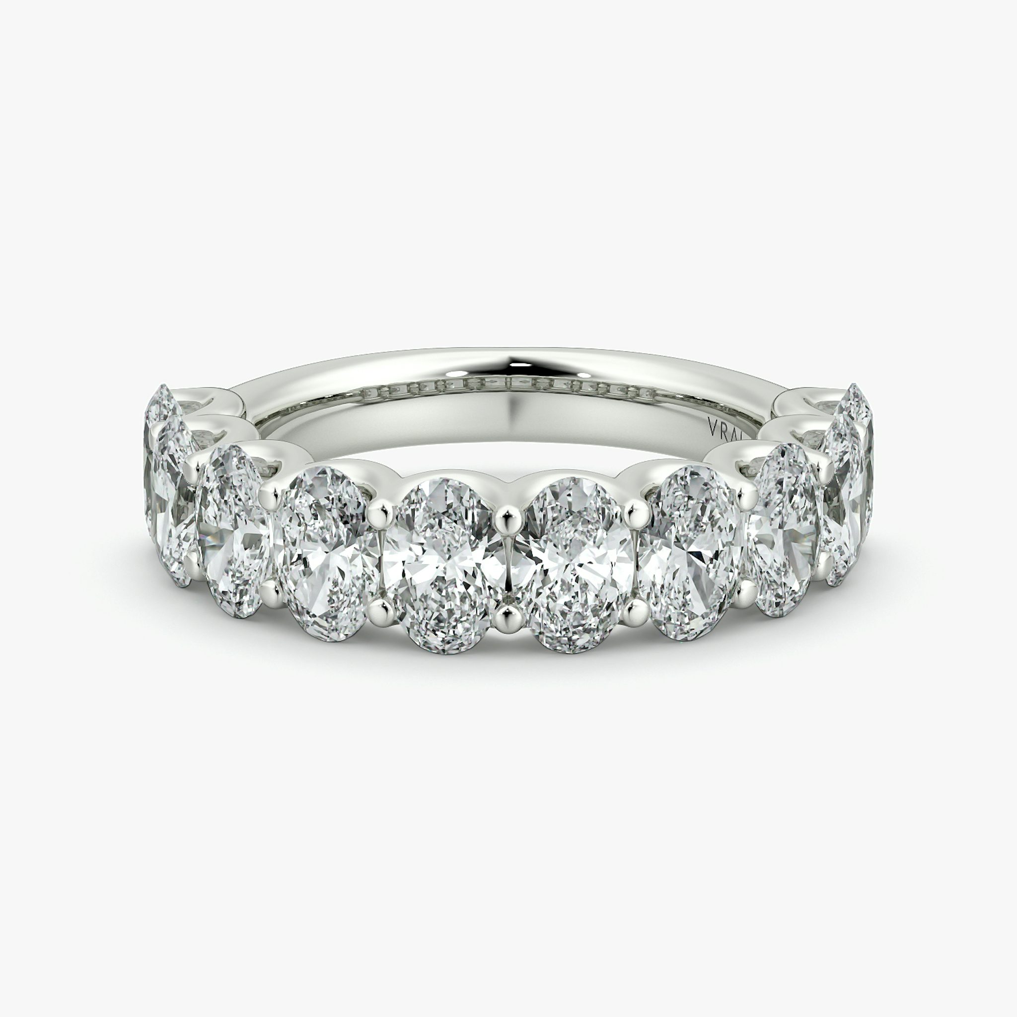 The Eternity Band | Oval | 18k | White Gold | bandStyle: half | caratWeight: 2.5ct