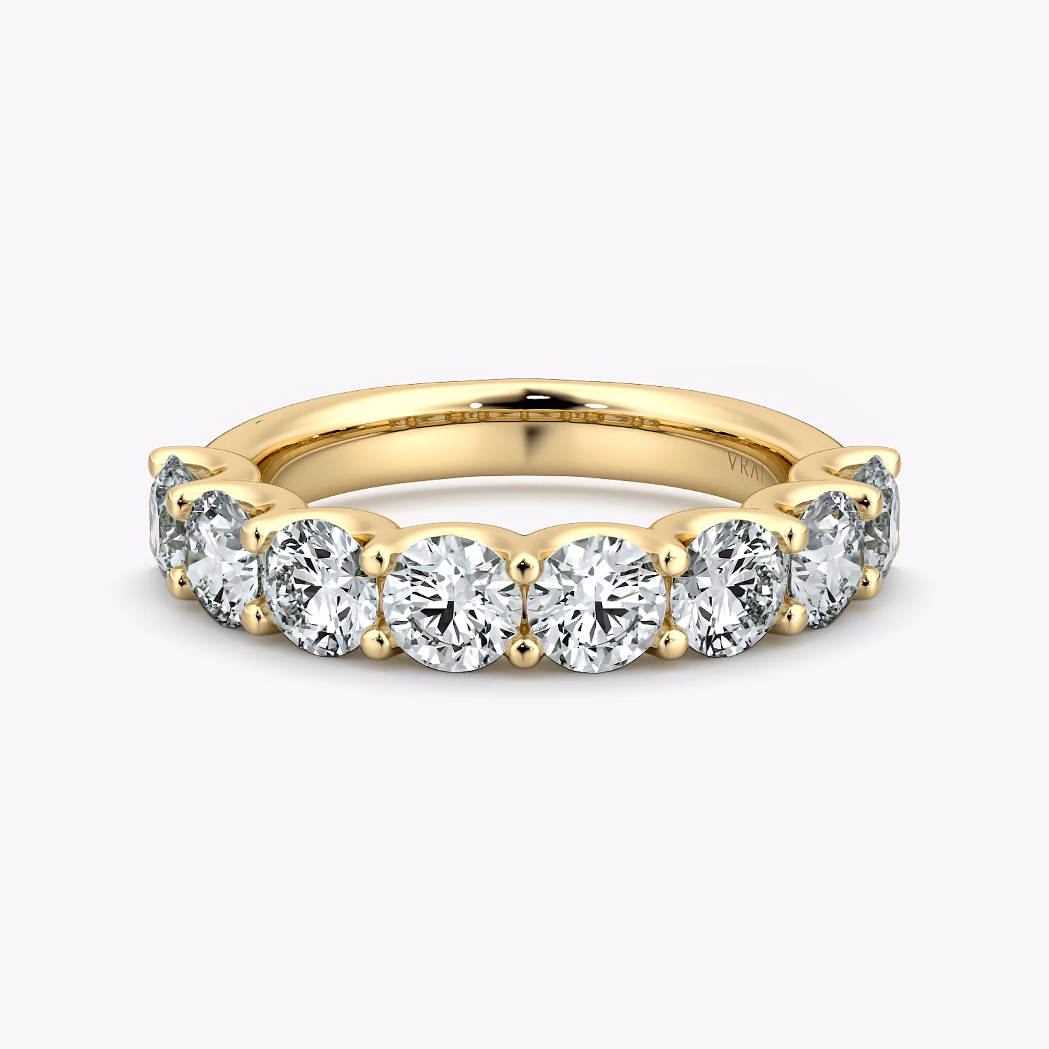 The Eternity Band Round Brilliant | Yellow Gold