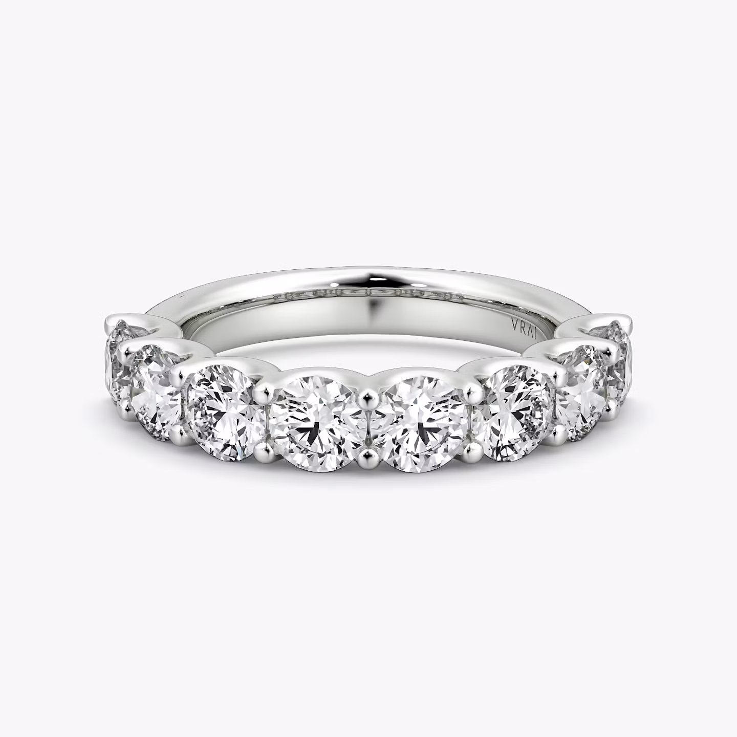 The Eternity Band | Round Brilliant | 18k | White Gold | bandStyle: half | caratWeight: 2.0ct