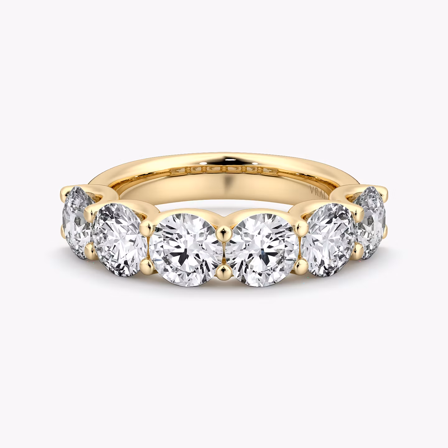 The Eternity Band | Round Brilliant | 18k | Yellow Gold | bandStyle: half | caratWeight: 3.0ct