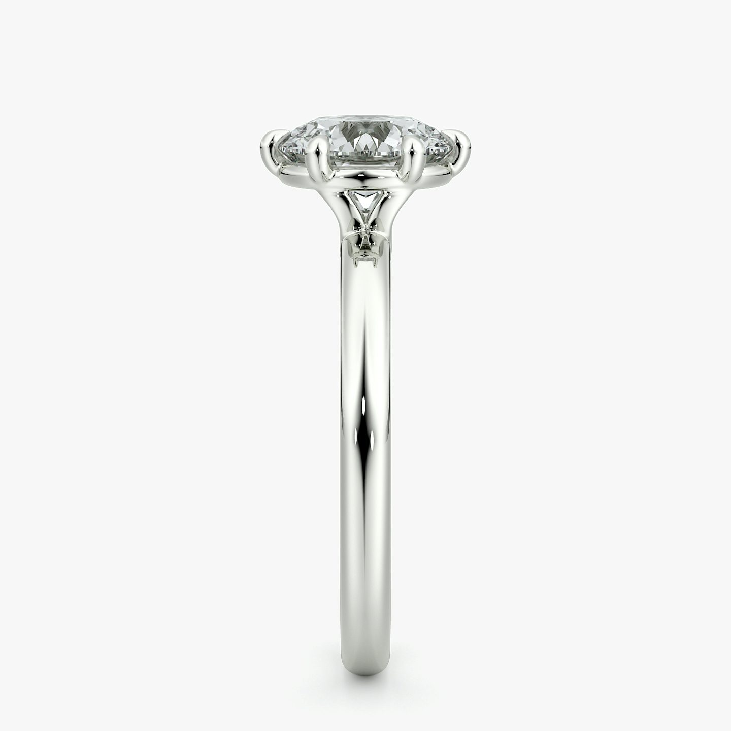 The Signature 6 Prong | Round Brilliant | Platinum | bandAccent: Plain | bandWidth: large | caratWeight: 1.5ct | hiddenHalo: no | diamondOrientation: vertical