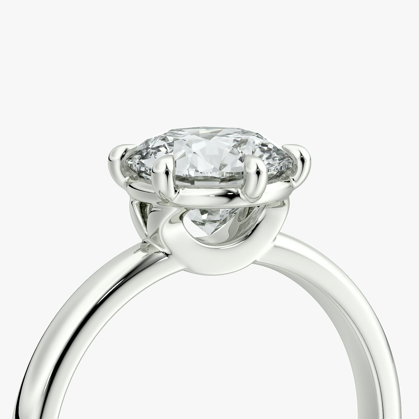 The Signature 6 Prong | Round Brilliant | Platinum | bandAccent: Plain | bandWidth: large | caratWeight: 1.5ct | hiddenHalo: no | diamondOrientation: vertical