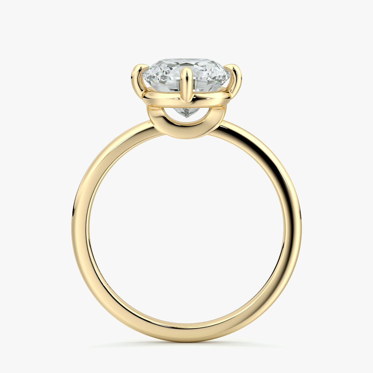 Compass | Cushion | 18k | Gelbgold | bandAccent: Ohne Pavé-Besatz | diamondOrientation: vertical | caratWeight: other