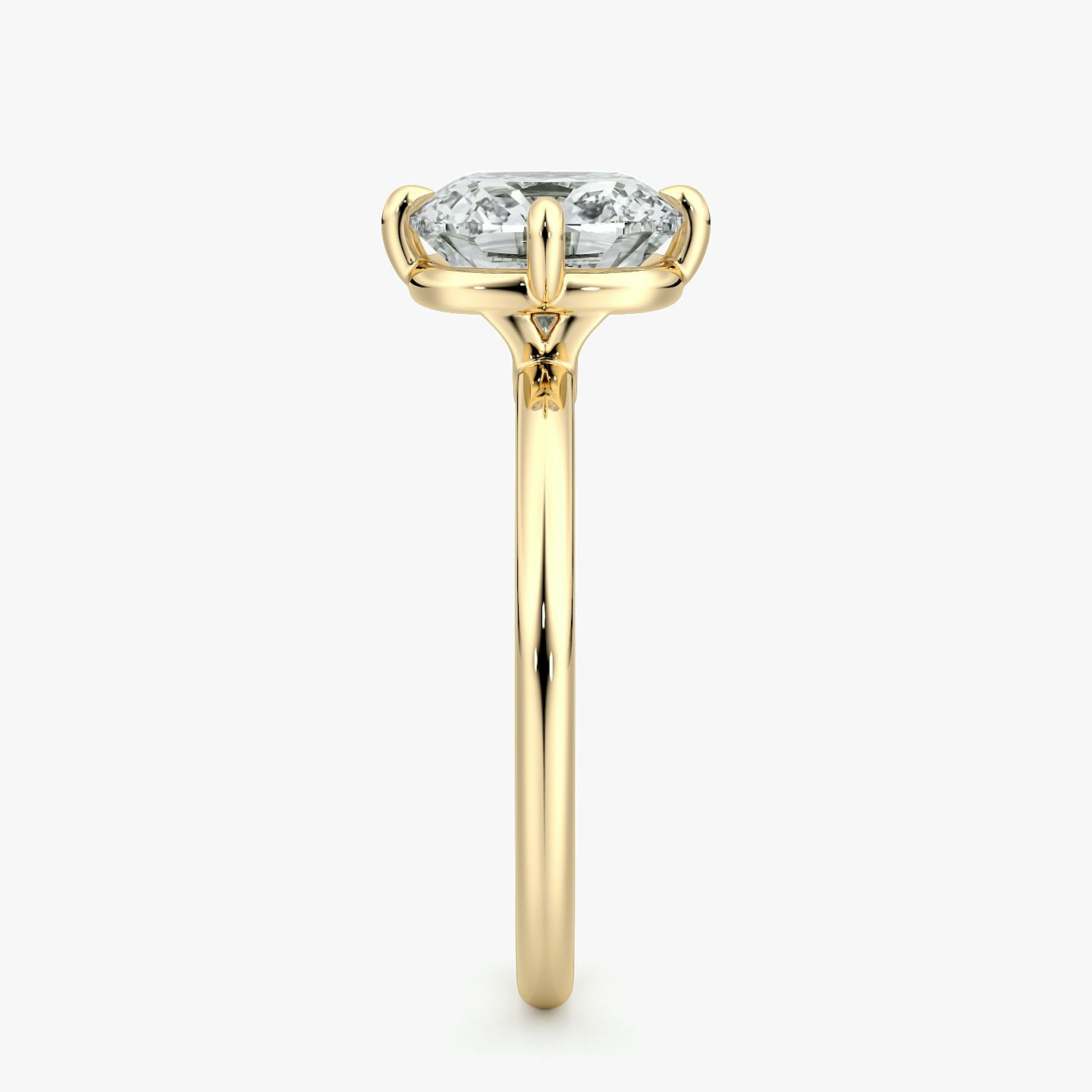 Compass | Cushion | 18k | Gelbgold | bandAccent: Ohne Pavé-Besatz | diamondOrientation: vertical | caratWeight: other