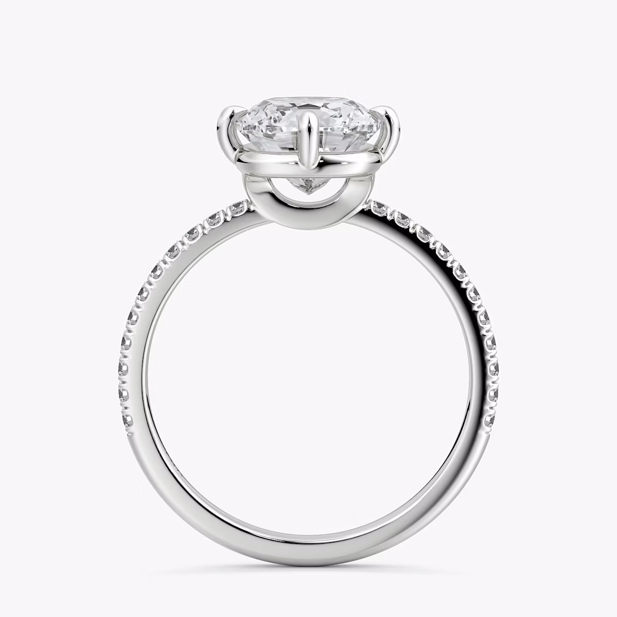 Compass | Cushion | Platin | bandAccent: Mit Pavé-Besatz | diamondOrientation: vertical | caratWeight: other