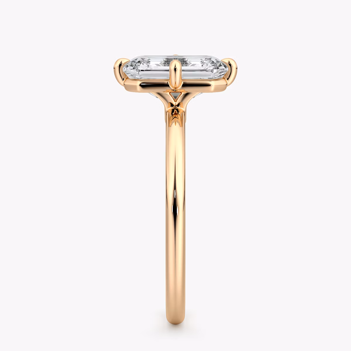 Compass | Emerald | 14k | Roségold | bandAccent: Ohne Pavé-Besatz | diamondOrientation: vertical | caratWeight: other