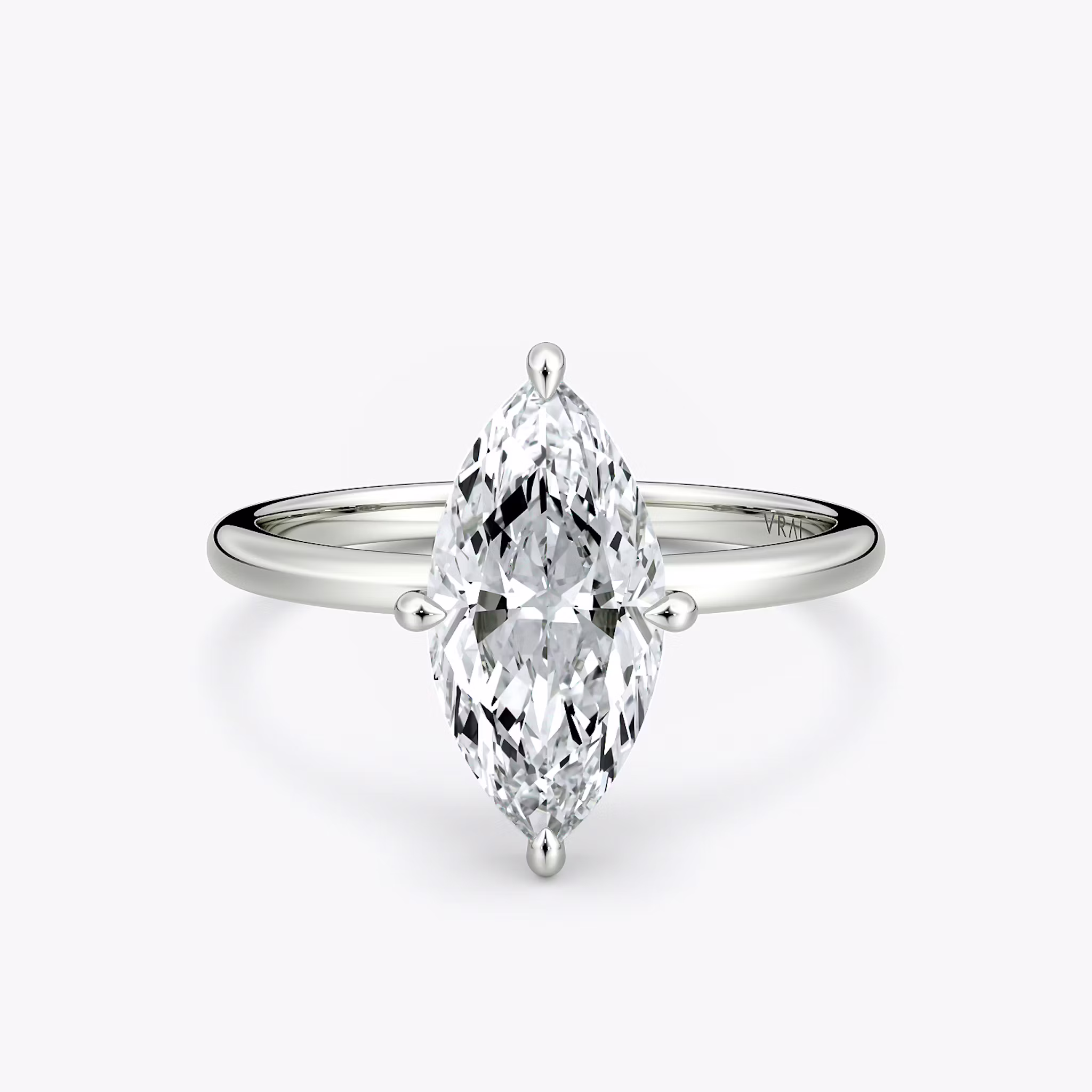 Compass Solitaire Marquise | White Gold