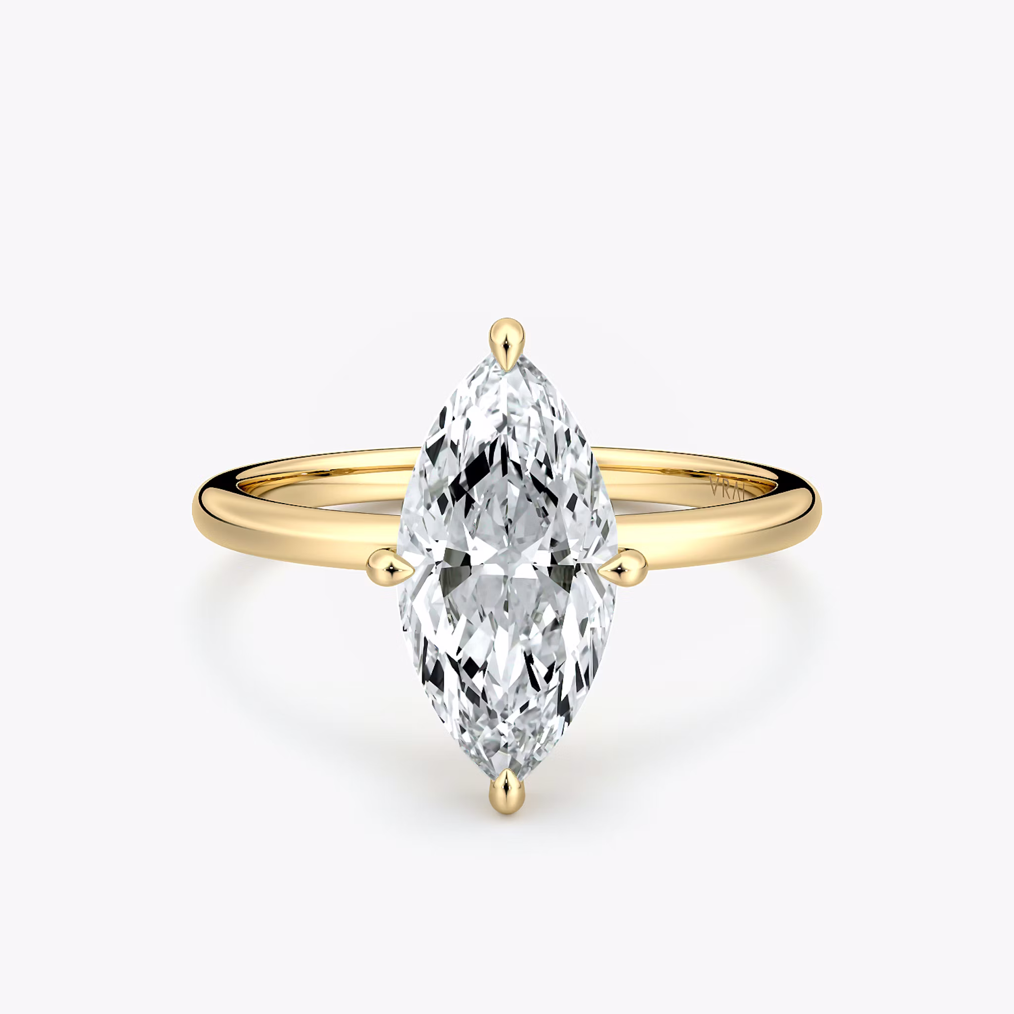 Compass Solitaire Marquise | Yellow Gold