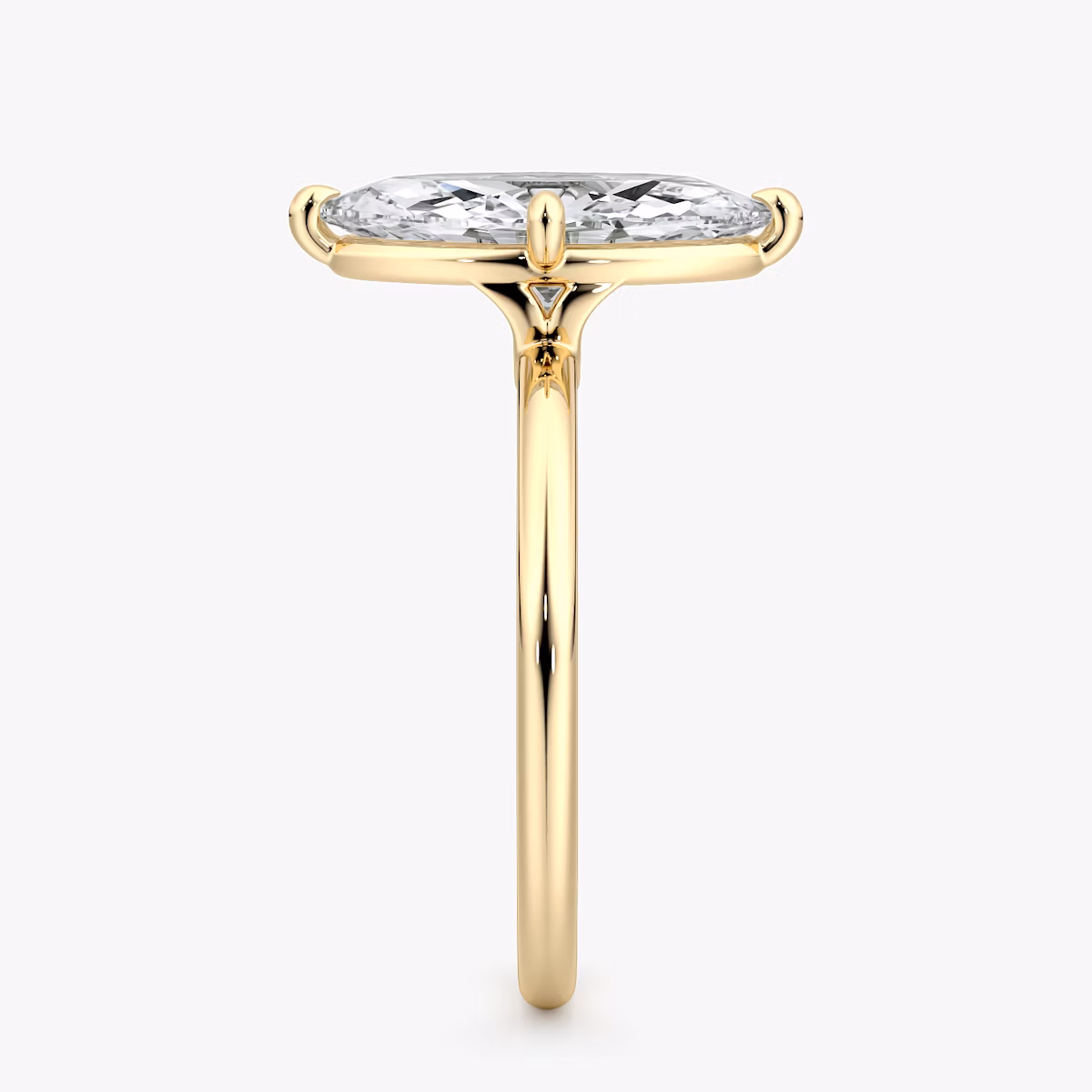 Compass | Marquise | 18k | Gelbgold | bandAccent: Ohne Pavé-Besatz | diamondOrientation: vertical | caratWeight: other