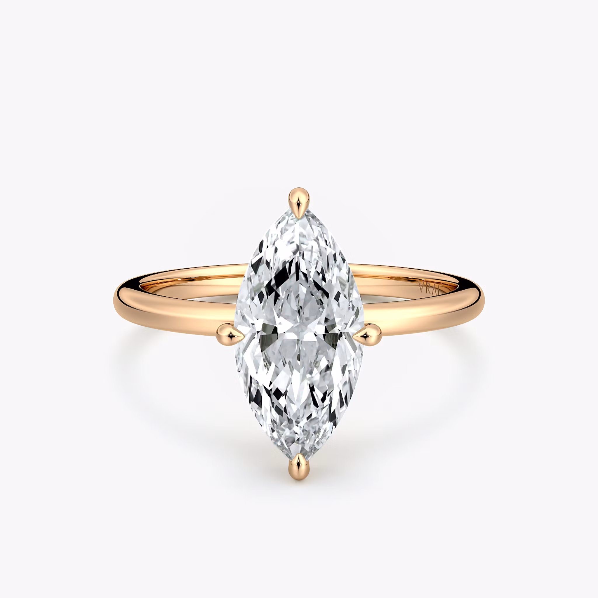 Compass Solitaire Marquise | Rose Gold